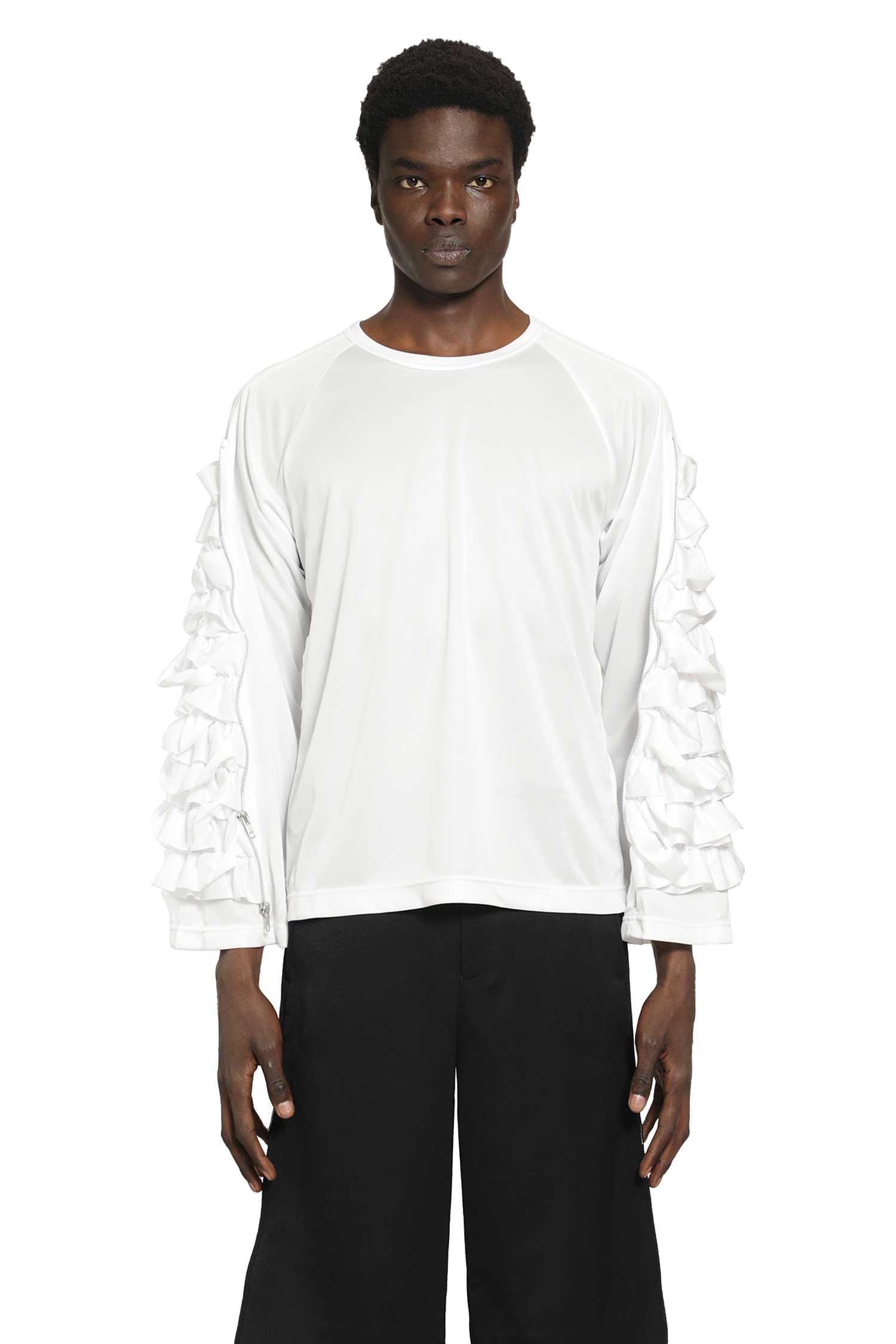 Comme Des Garcons Ruffled Long Sleeve T - Shirt