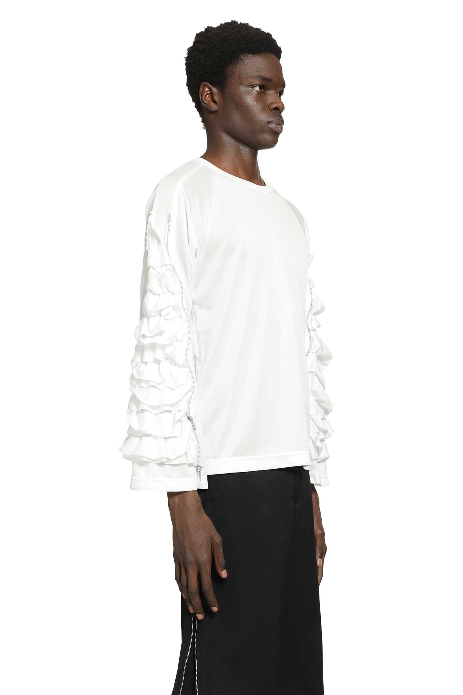 Comme Des Garcons Ruffled Long Sleeve T - Shirt