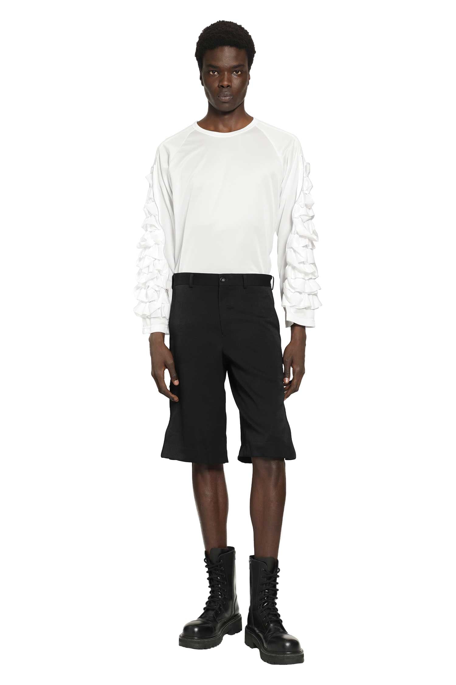 Comme Des Garcons Ruffled Long Sleeve T - Shirt