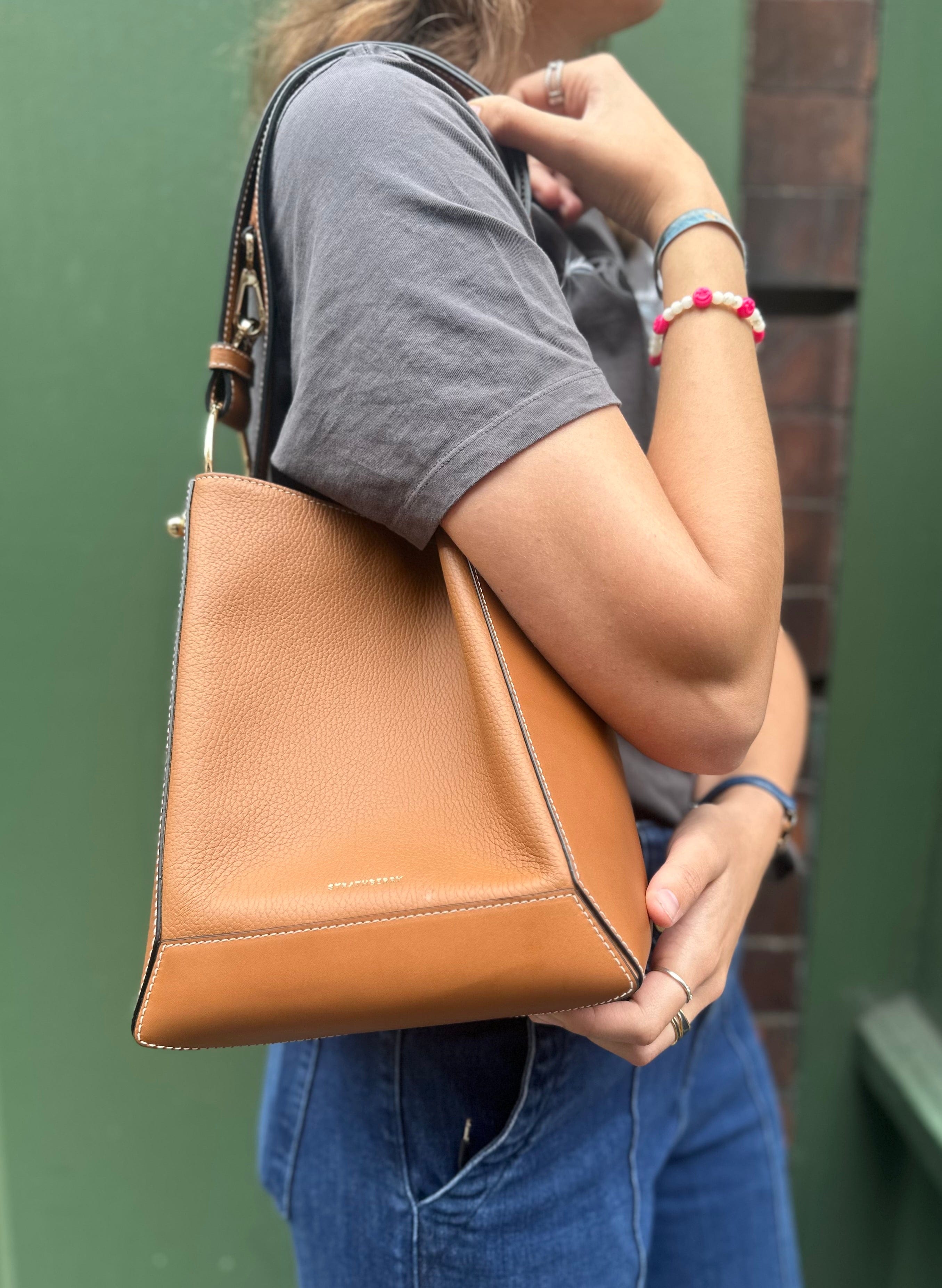 Strathberry Scotland Strathberry Tan Leather Shoulder Bag