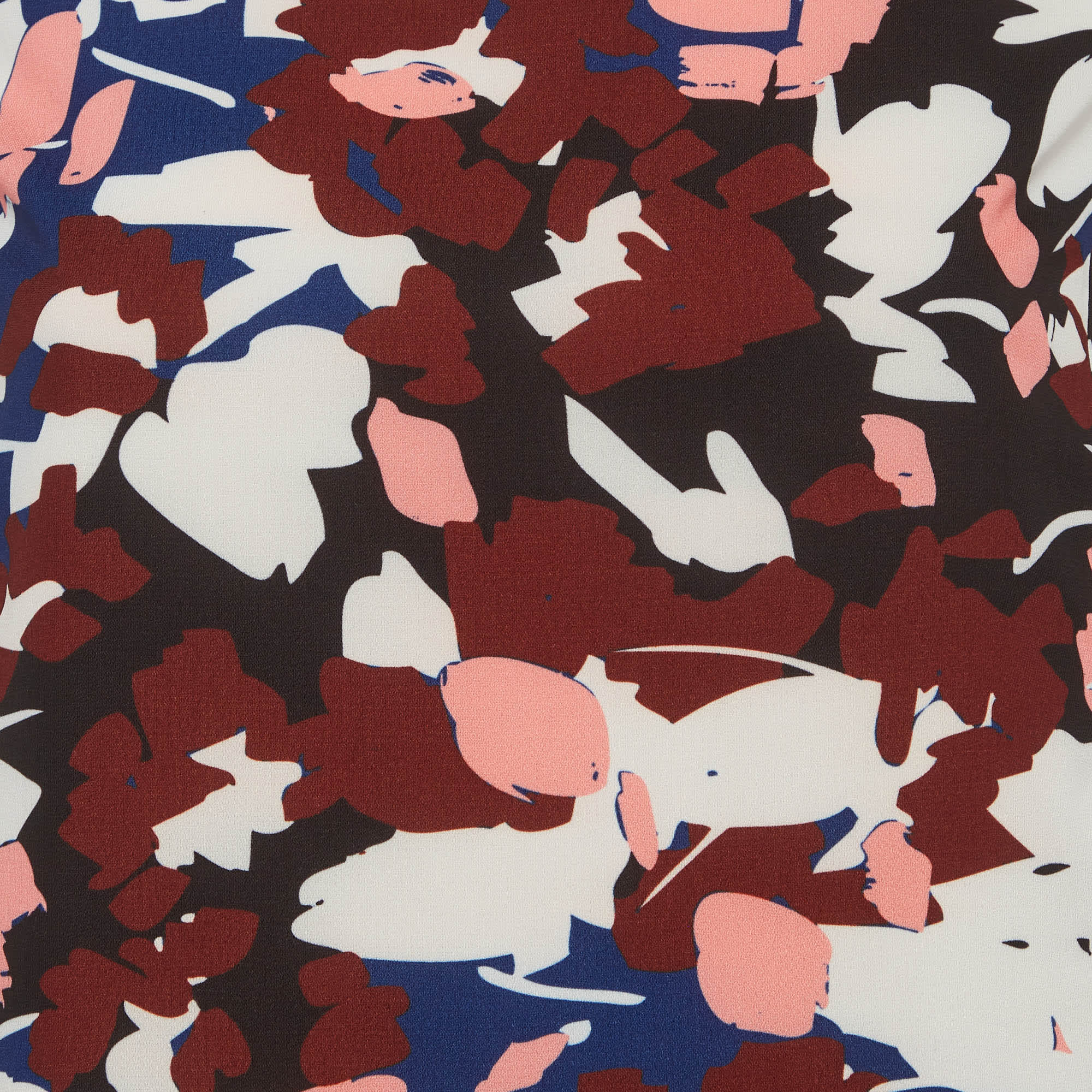 Jil Sander Multicolour Abstract Print Crepe Panel Mini Dress