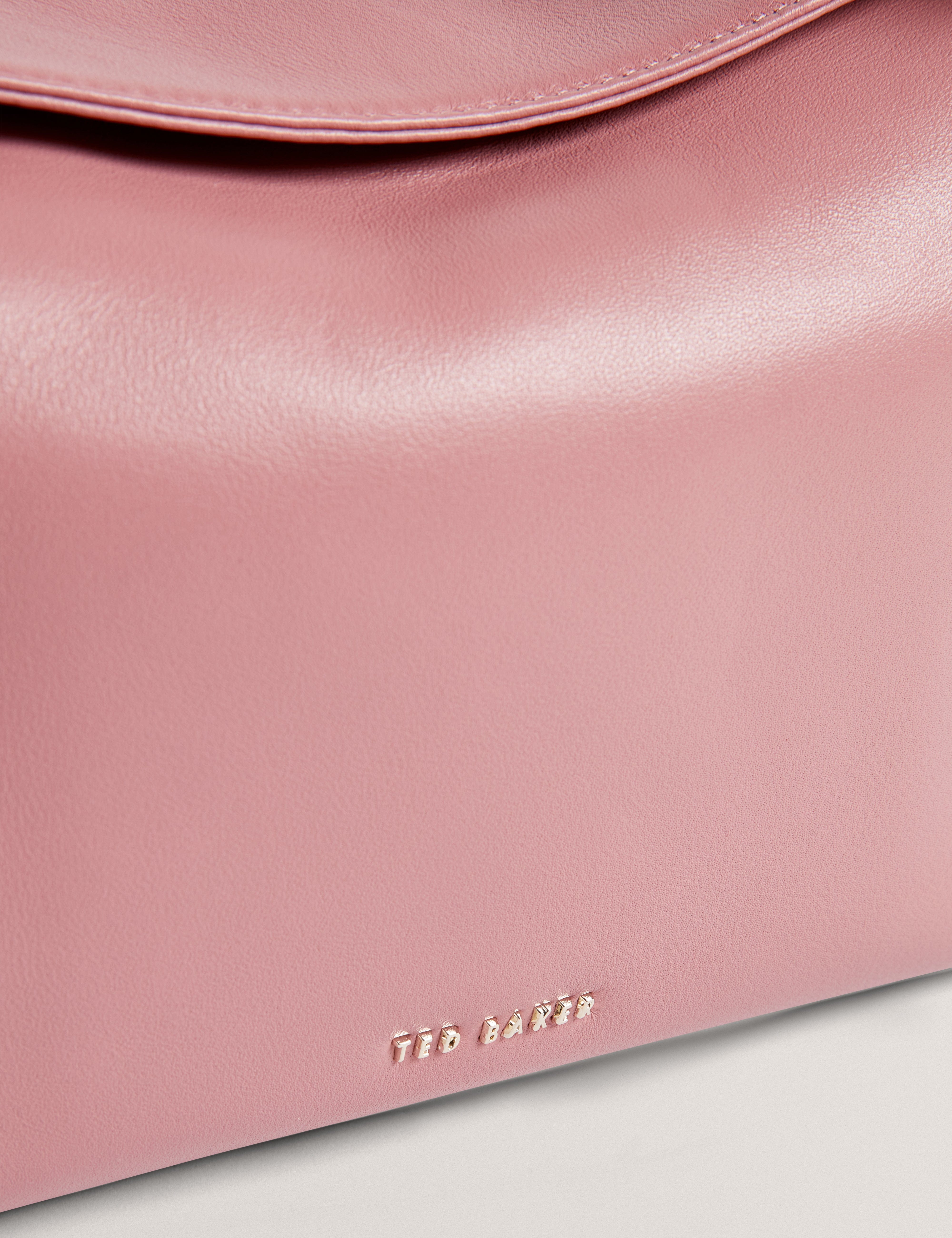 SOFT Nyaal Soft Knot Bow Leather Shoulder Bag Pl - Pink