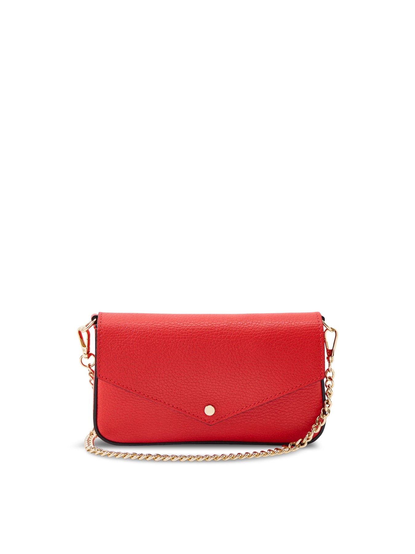 Apatchy London Munro Leather Shoulder Bag Red