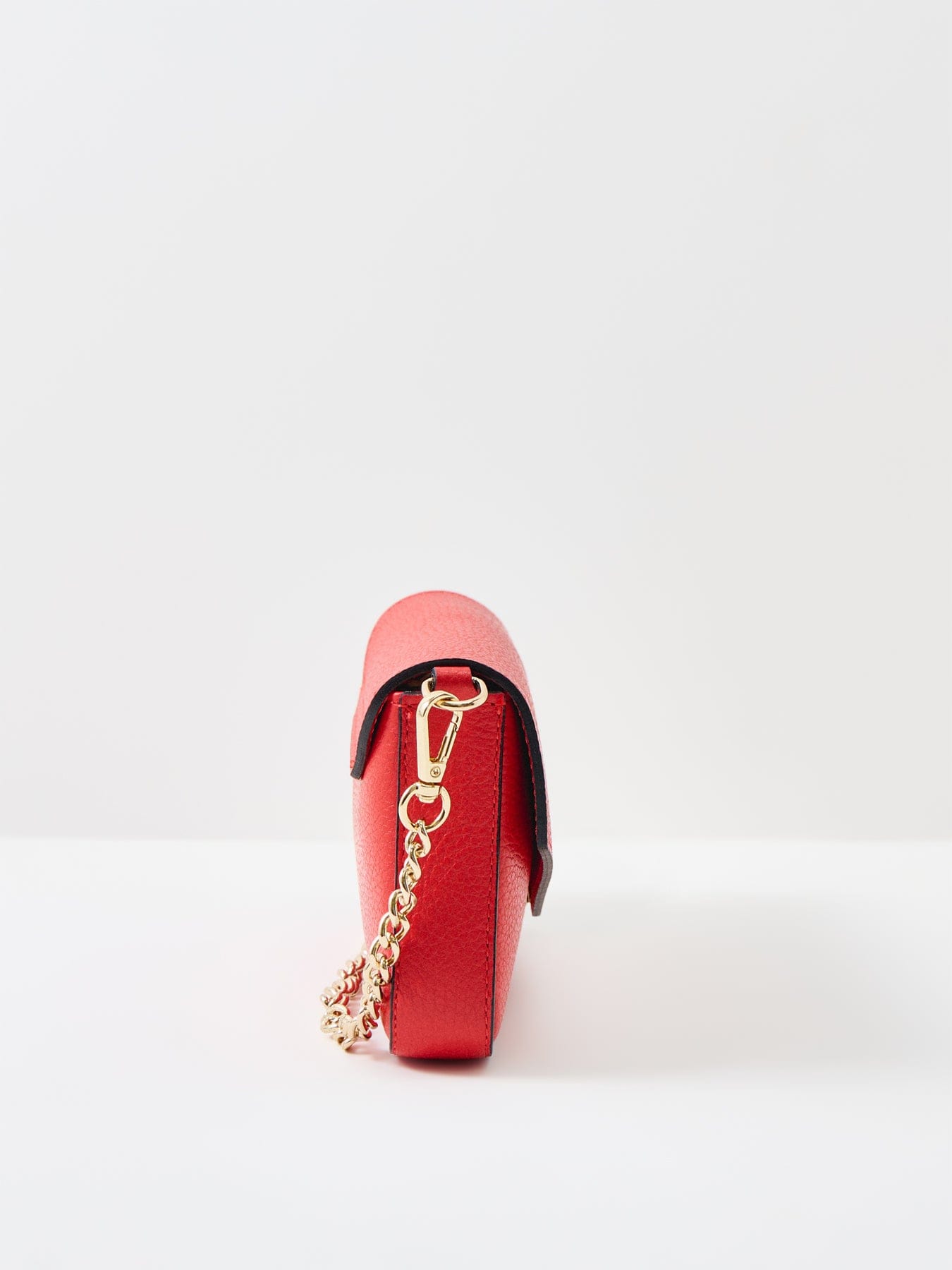 Apatchy London Munro Leather Shoulder Bag Red