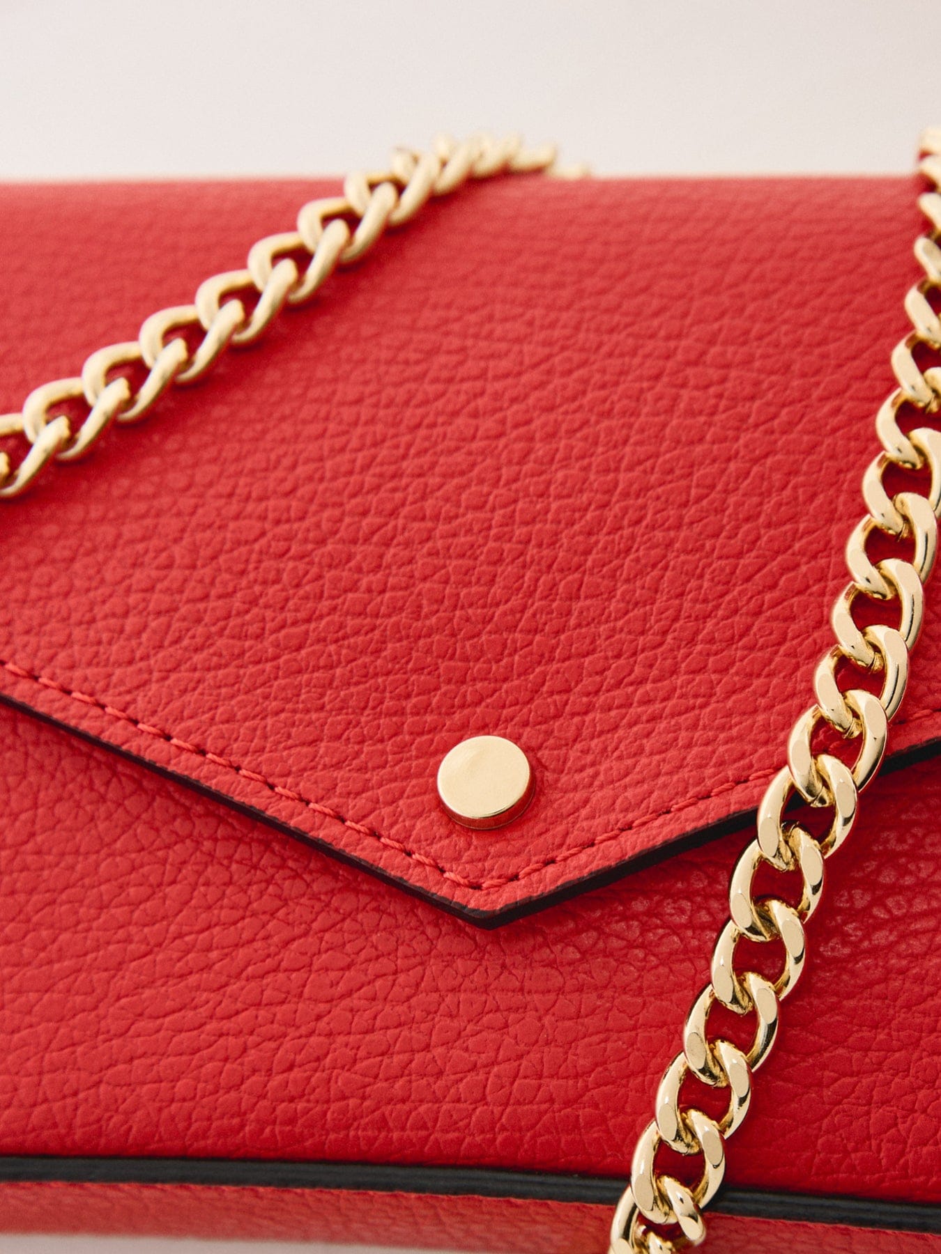 Apatchy London Munro Leather Shoulder Bag Red