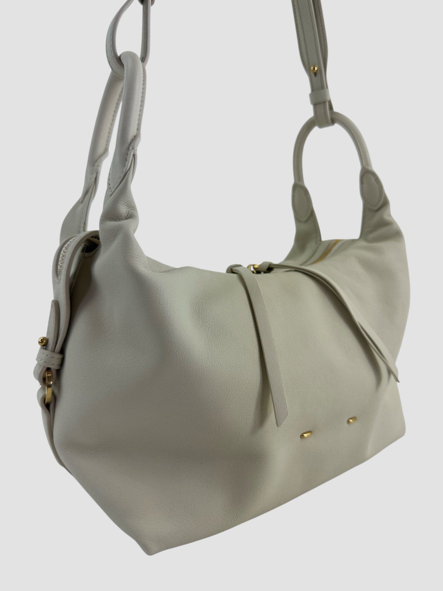 Fabrique Off White Clio Slouchy Leather Shoulder Bag