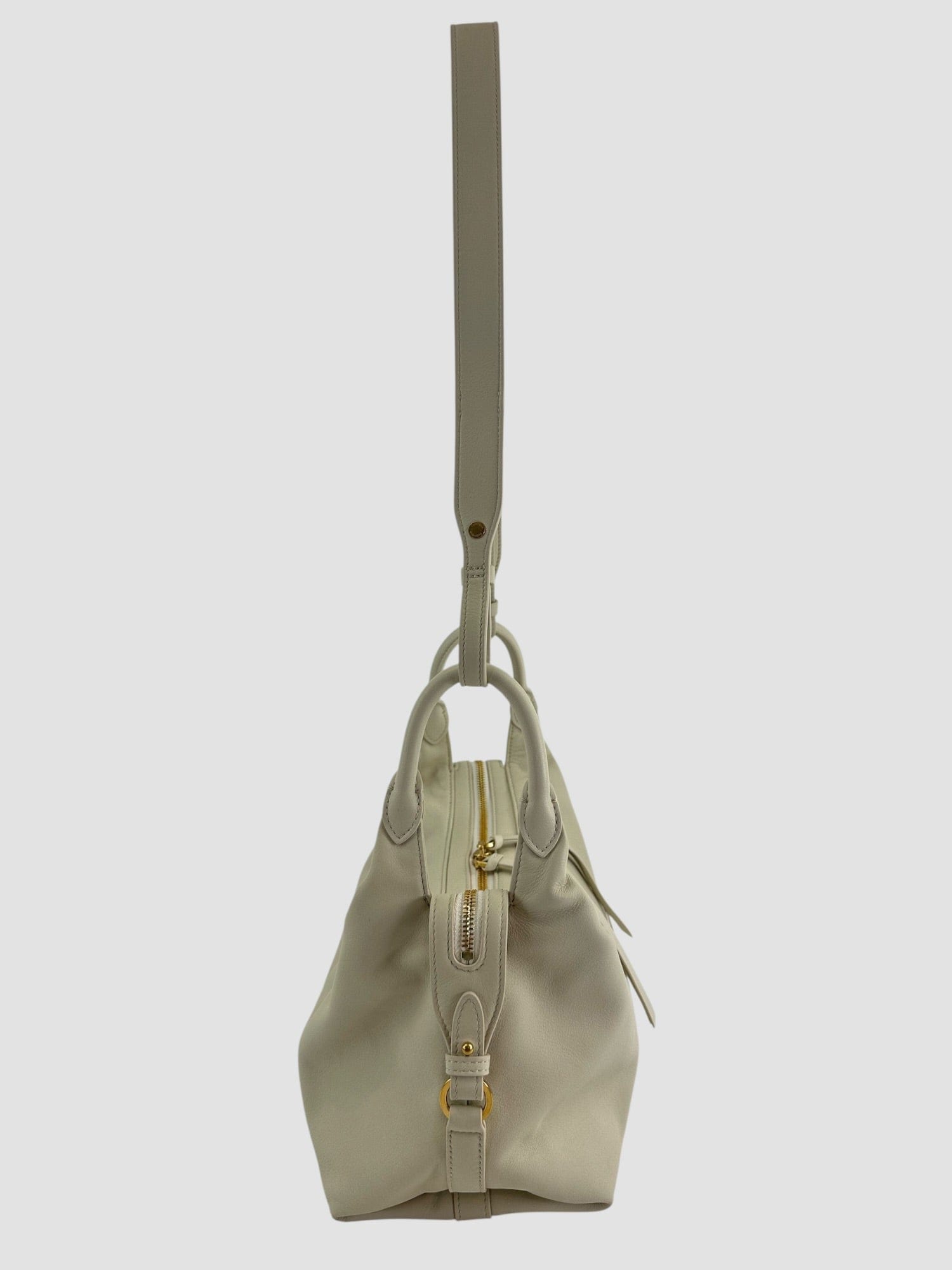 Fabrique Off White Clio Slouchy Leather Shoulder Bag