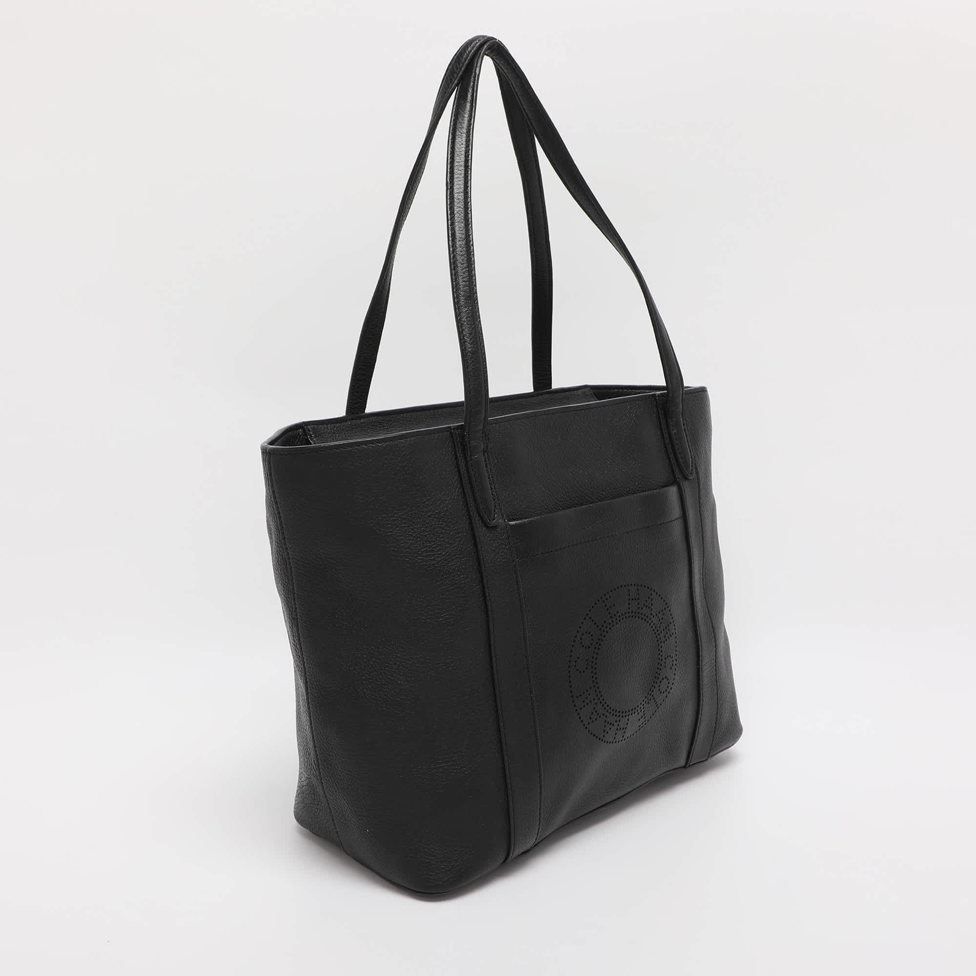 Cole Haan Black Leather Totes Bag