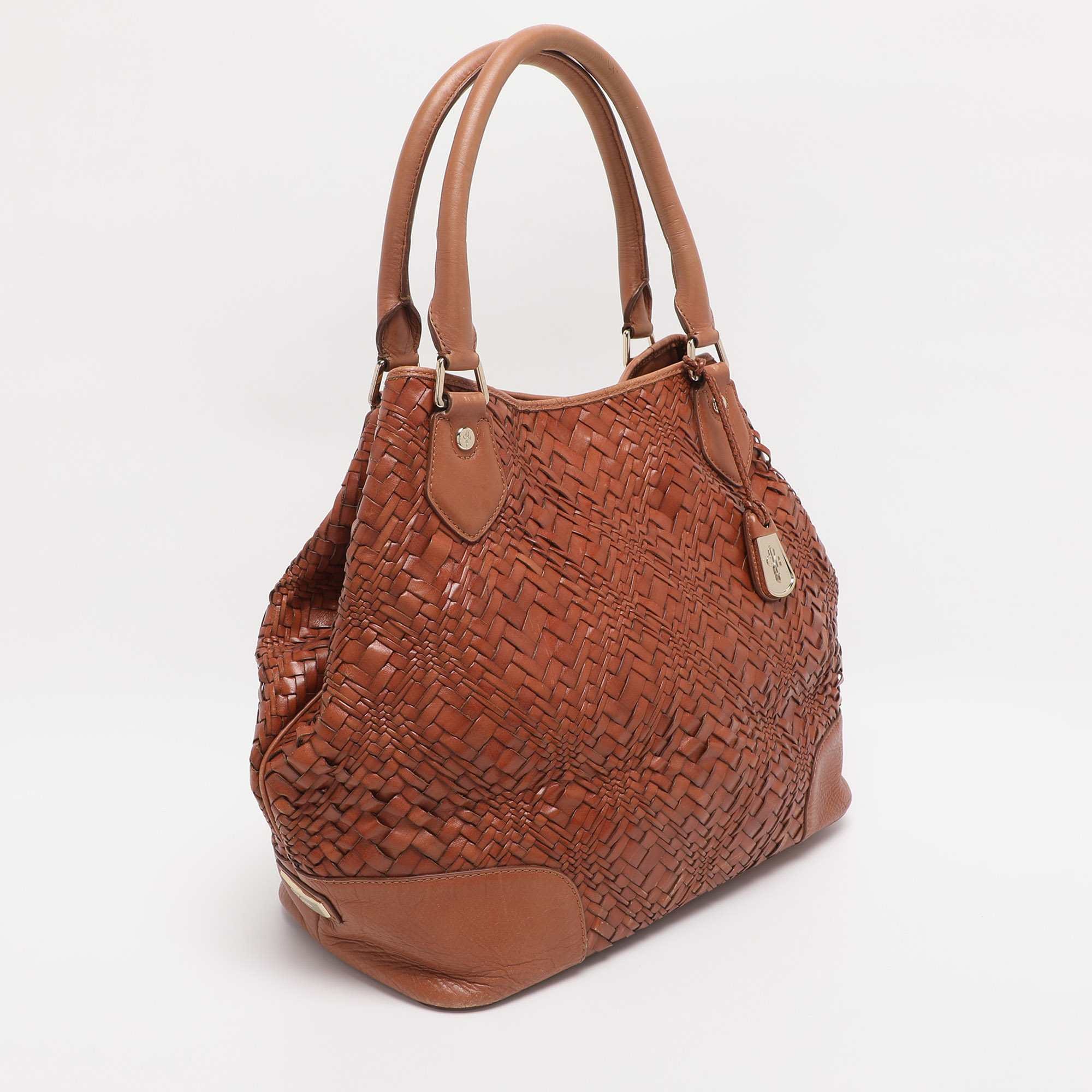 Cole Haan Brown Leather Totes Bag