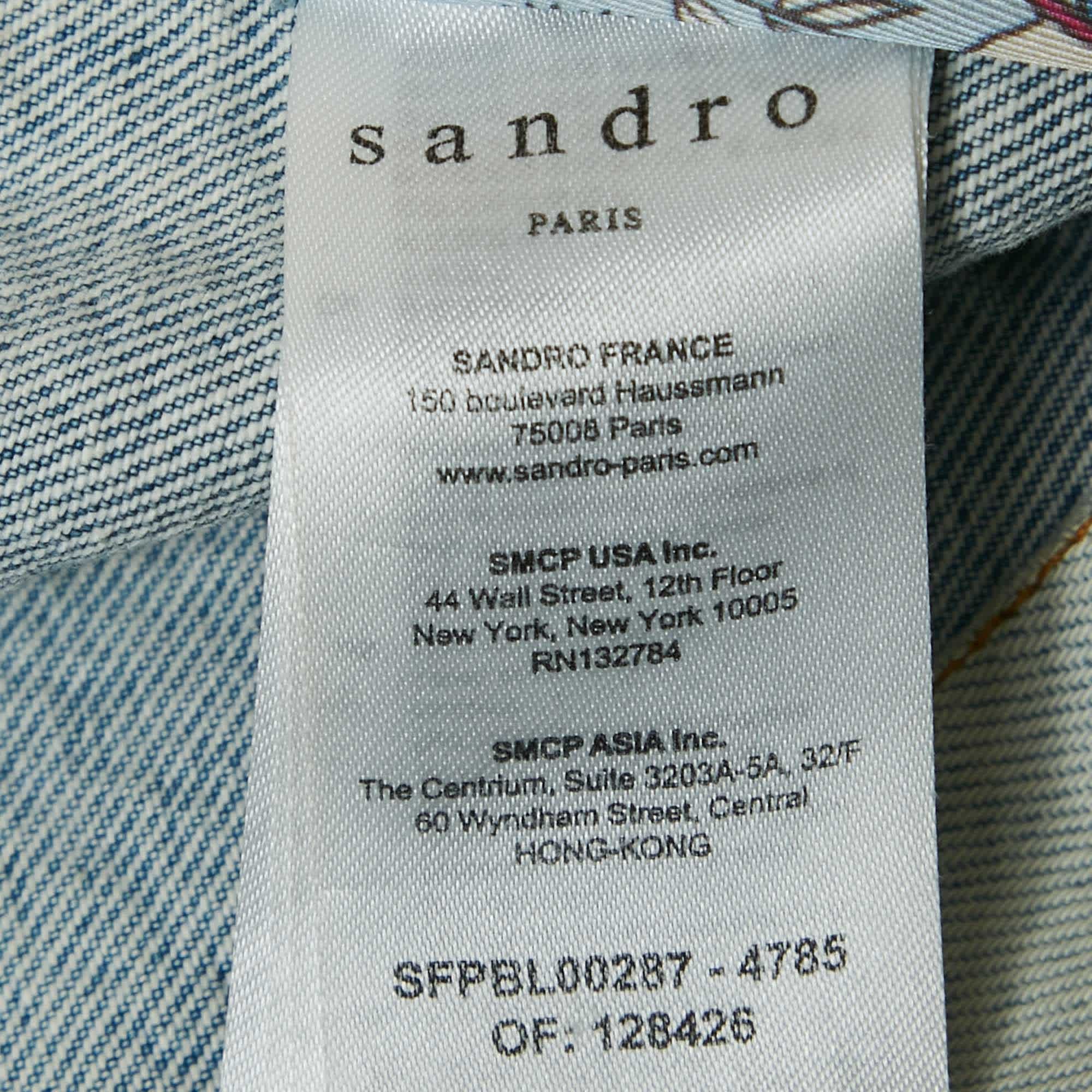 Sandro Blue Denim Jacket
