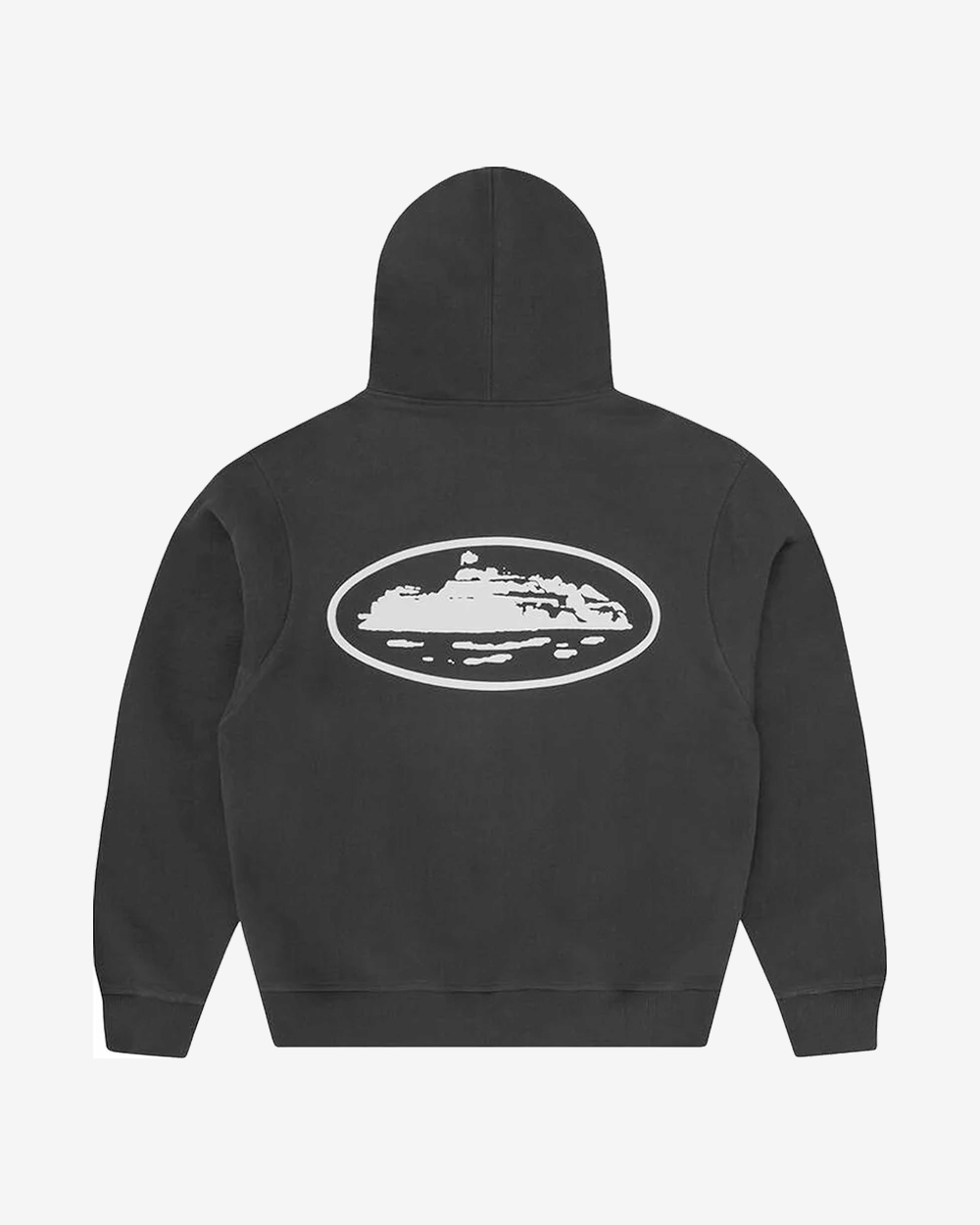 CORTEIZ ISLAND PUFF PRINT ZIP HOODIE WASHED BLACK