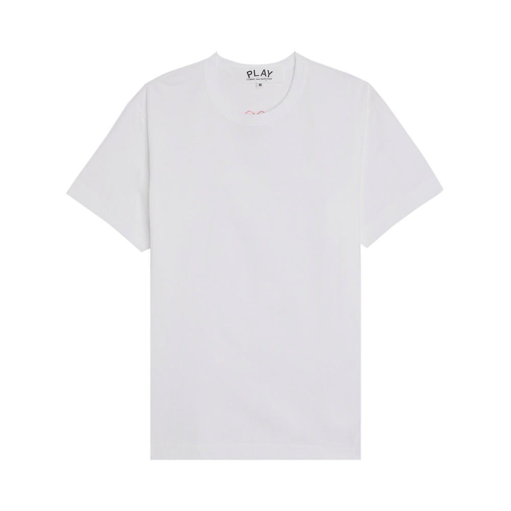 Comme des Garçons PLAY Heart Back Emblem T-Shirt White