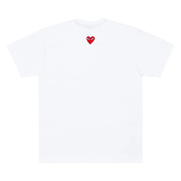 Comme des Garçons PLAY Heart Back Emblem T-Shirt White