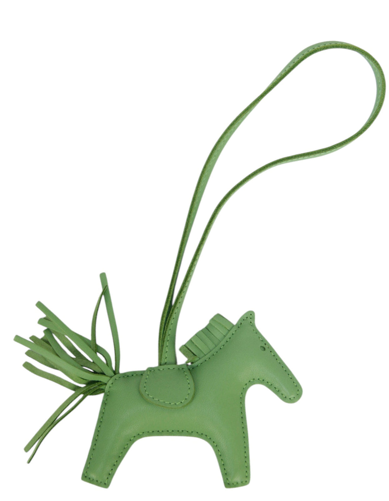 ASC Resale Hermes Green Rodeo PM Horse Bag Charm