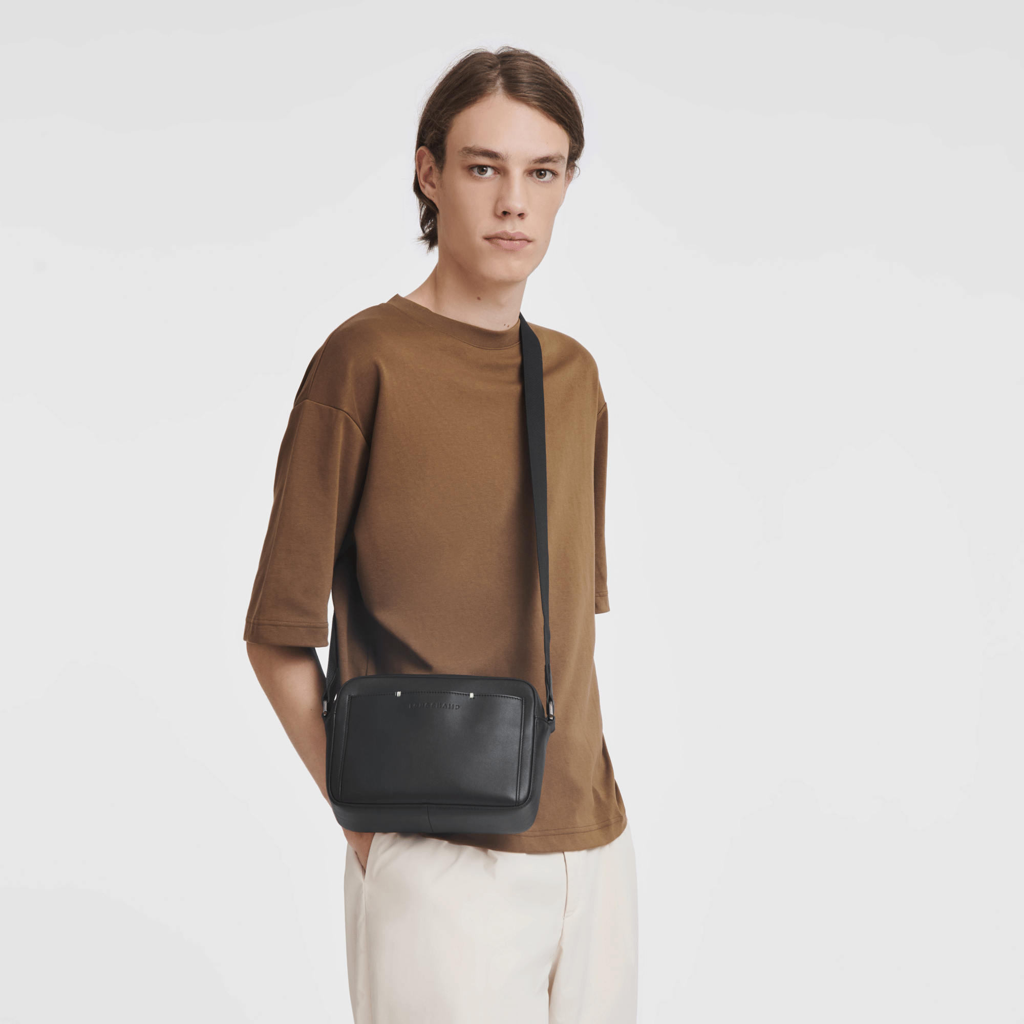 Long Champ Longchamp Longchamp sur Seine Camera bag Black