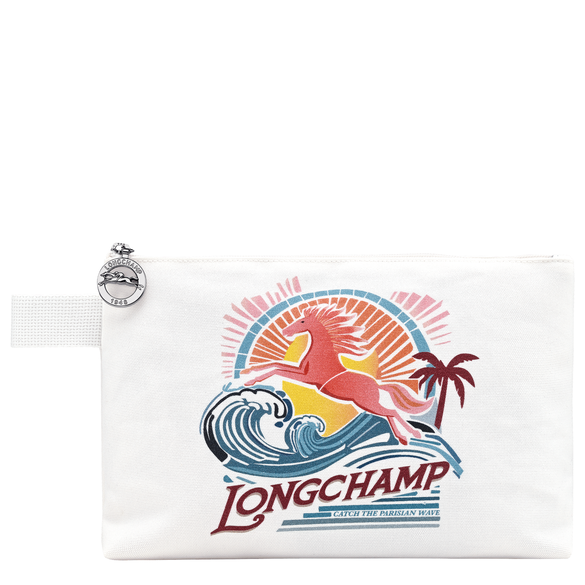 Long Champ Longchamp Le Pliage Collection Pouch Rainbow