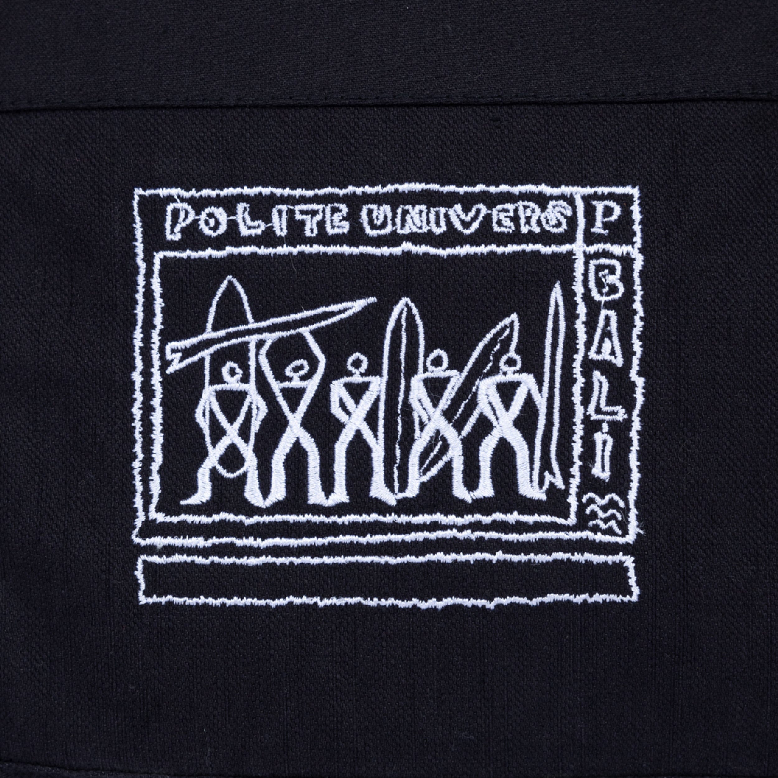 Politeunivers Anak Surf Bali Lightweight Totebag - Black/White