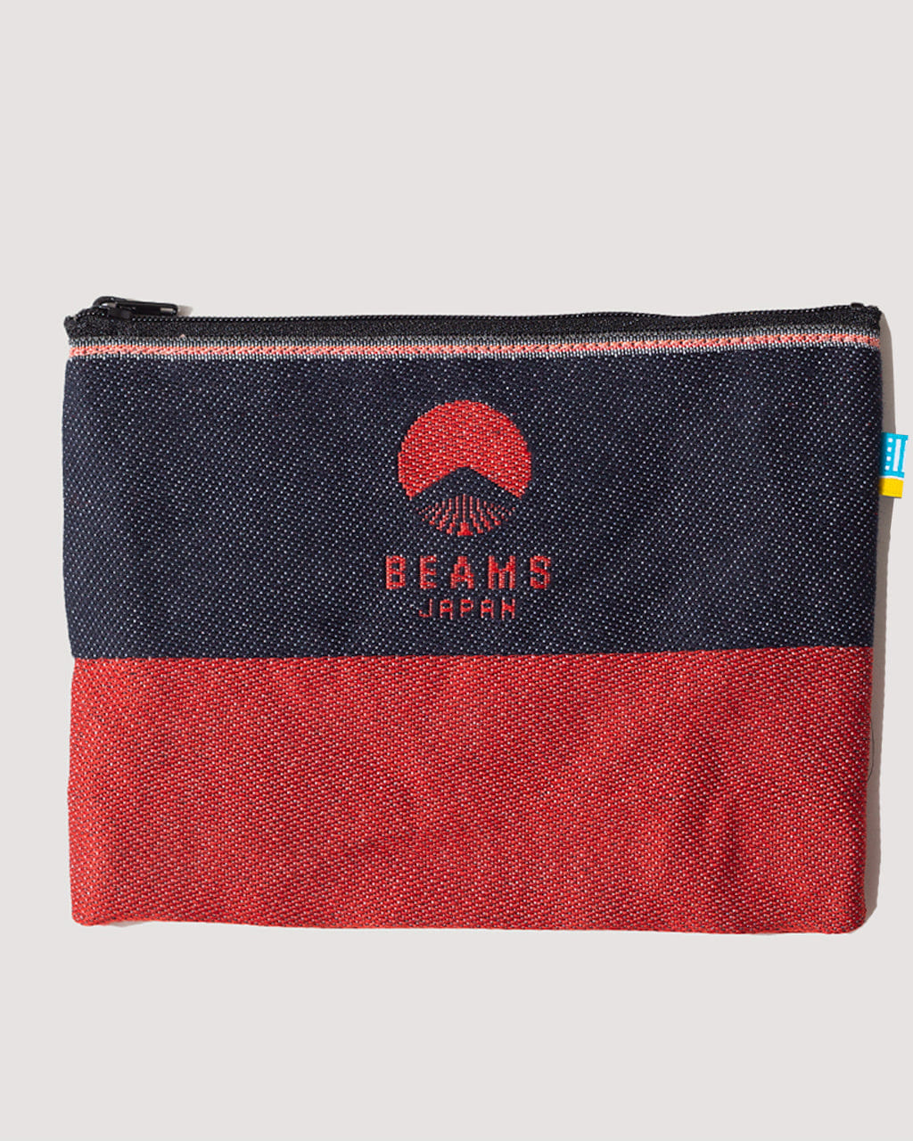 Beams Japan TAKATA FLAT DENIM POUCH - Red