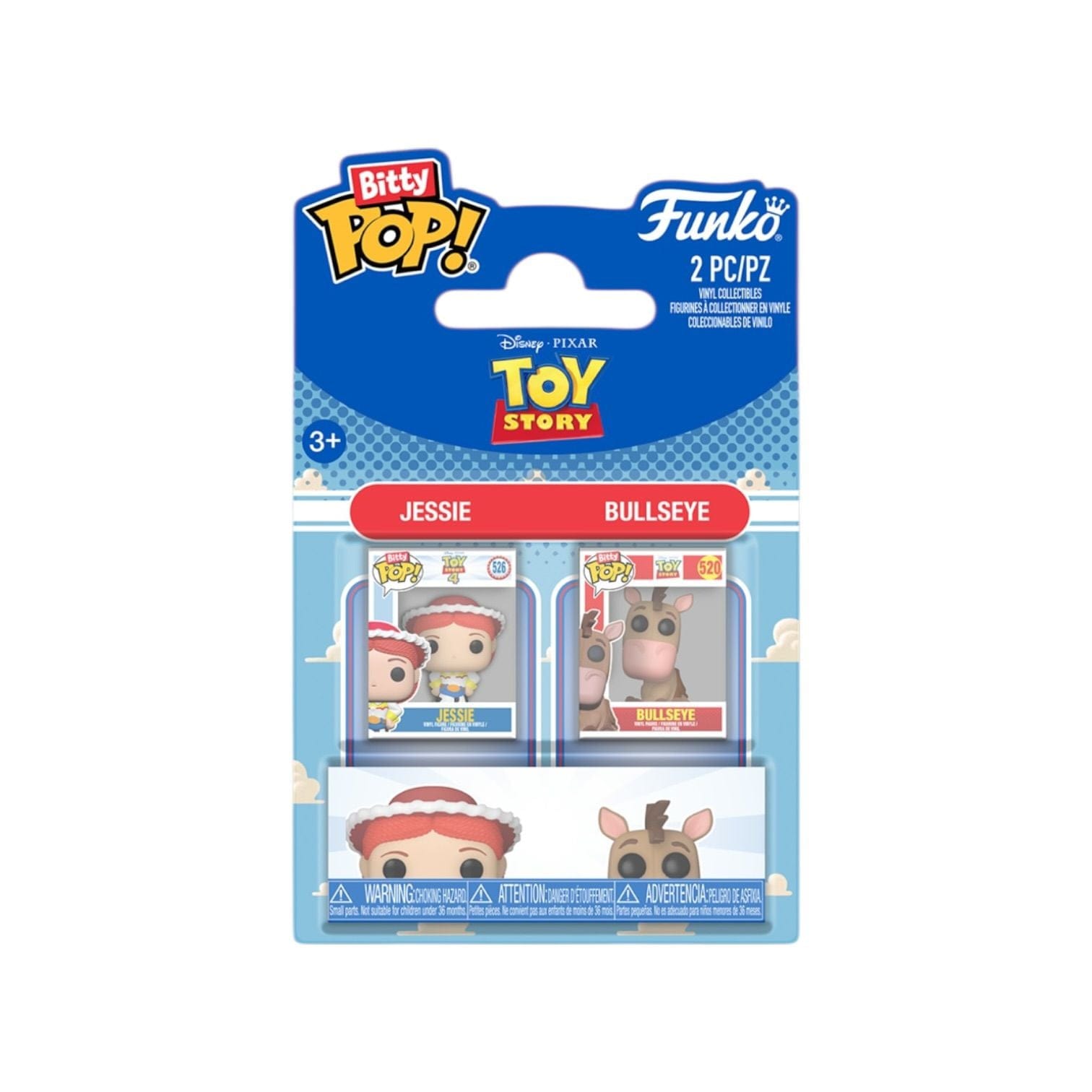 Pop Figures | Funko | Pop Funko | Funko Pop Jessie & Bullseye 2 pack Bitty Pop - Toy Story