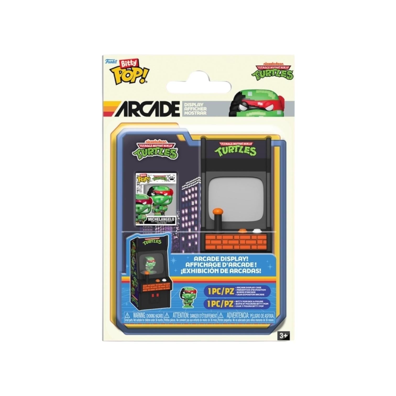 Teenage Mutant Ninja Turtles Michelangelo 8 - bit Bitty Arcade Cabinet Funko Pop - Teenage Mutant Ninja Turtles