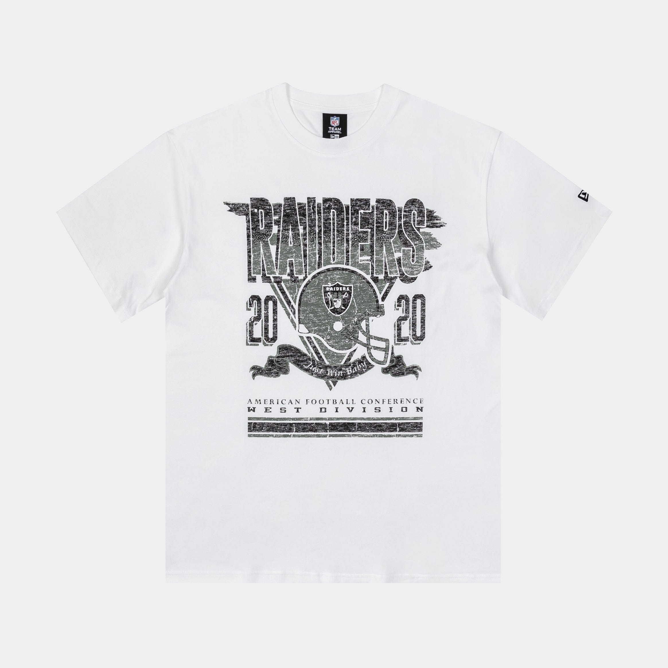NEW ERA Las Vegas Raiders Mens Short Sleeve Shirt (White/Black)