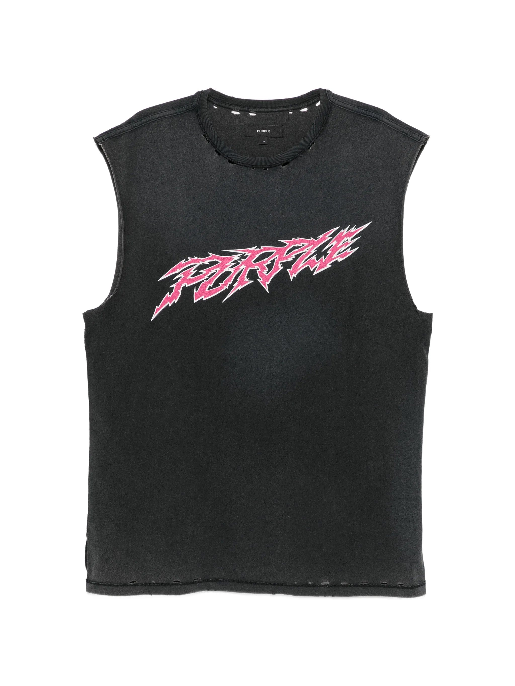 Purple Brand graphic - print distressed T - shirt