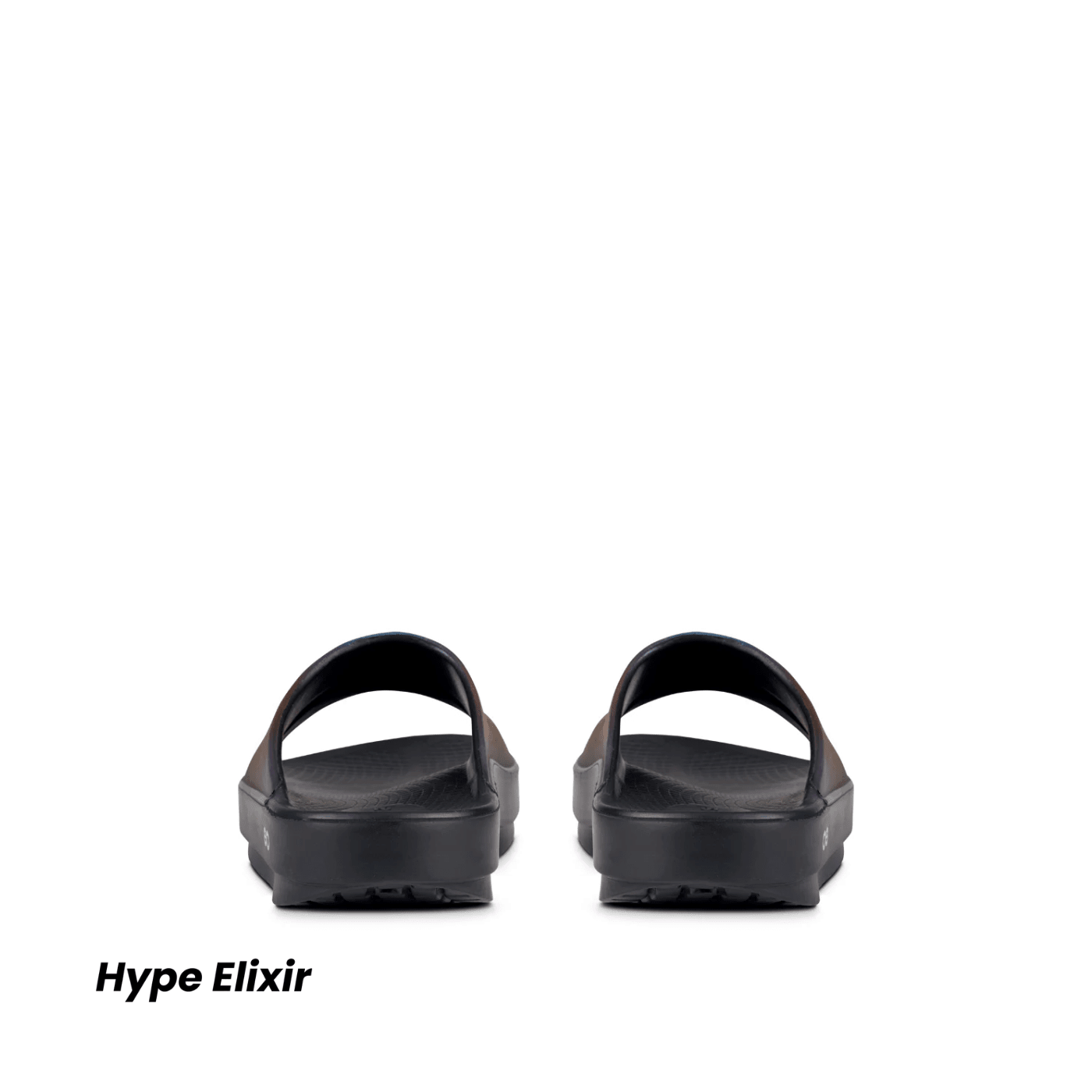 OOFOS OOahh Luxe Slide Midnight Spectre