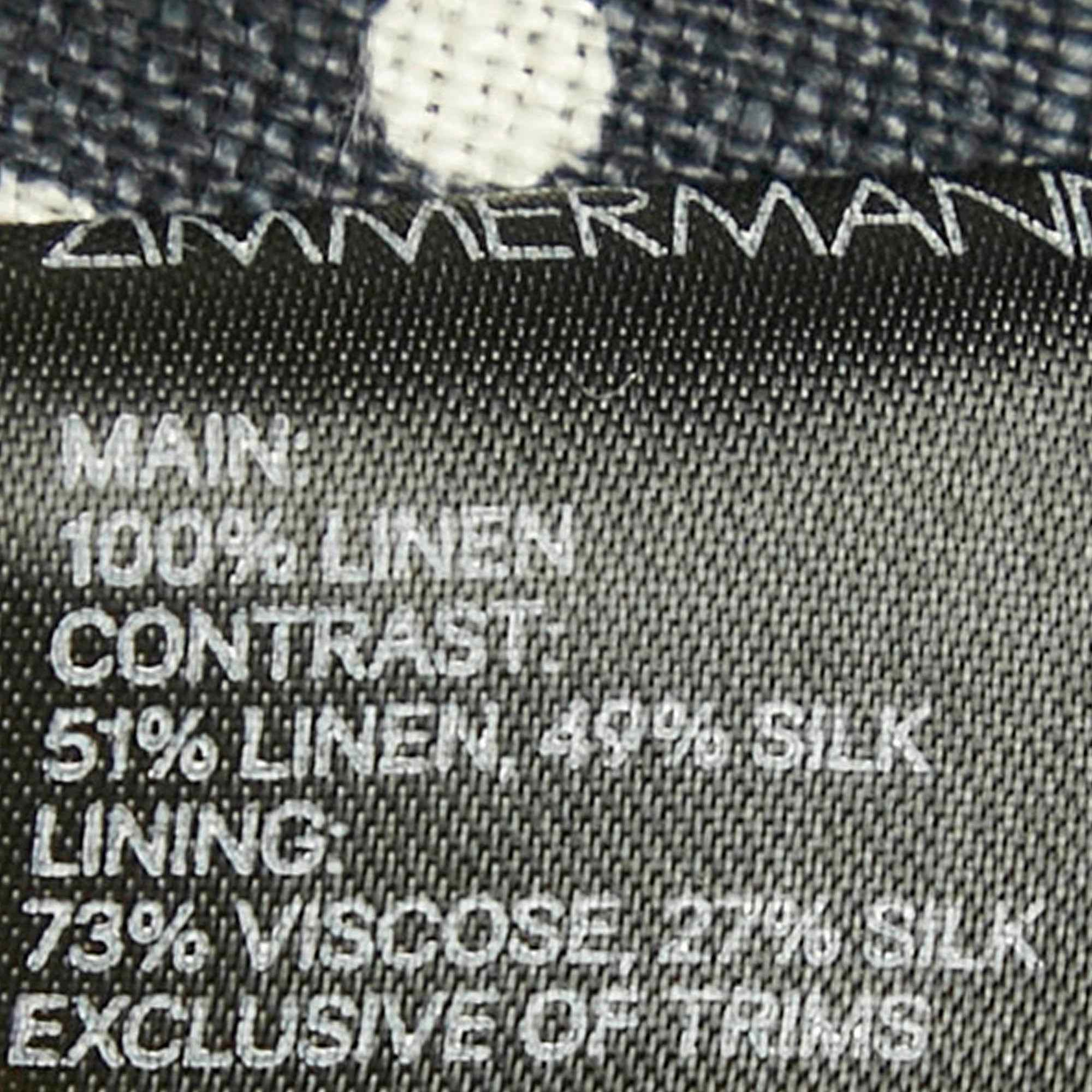 Zimmermann Black Polka Dots Linen Painted Heart Cascade Top