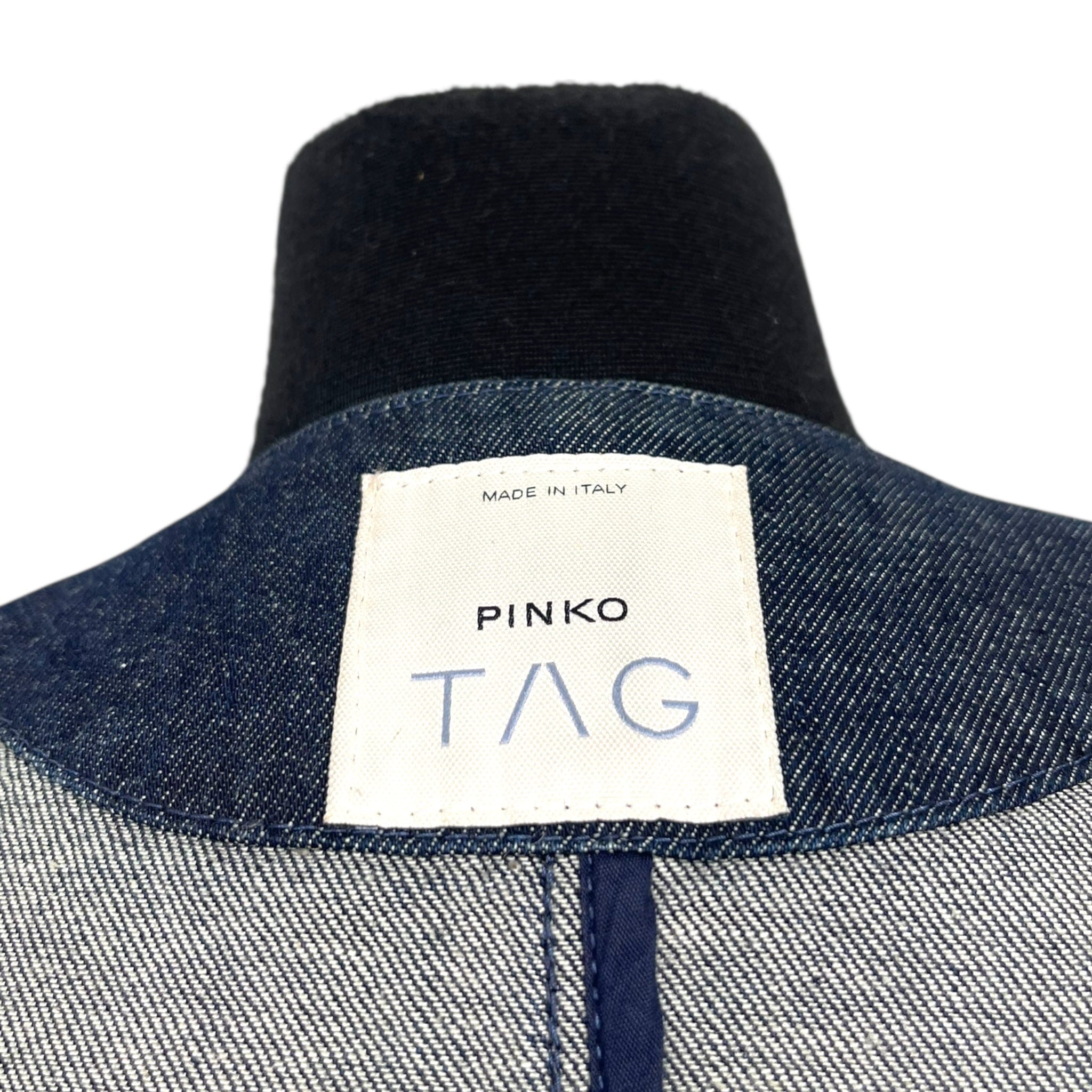Pinko Jacket in Dark Blue Denim Size S