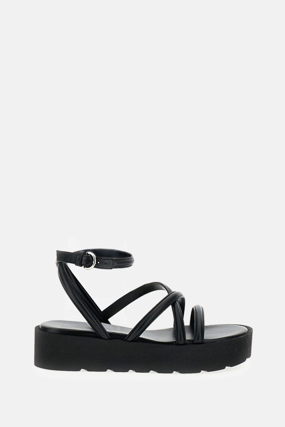 Gianvito Rossi SANDALI FLATFORM IN NAPPA
