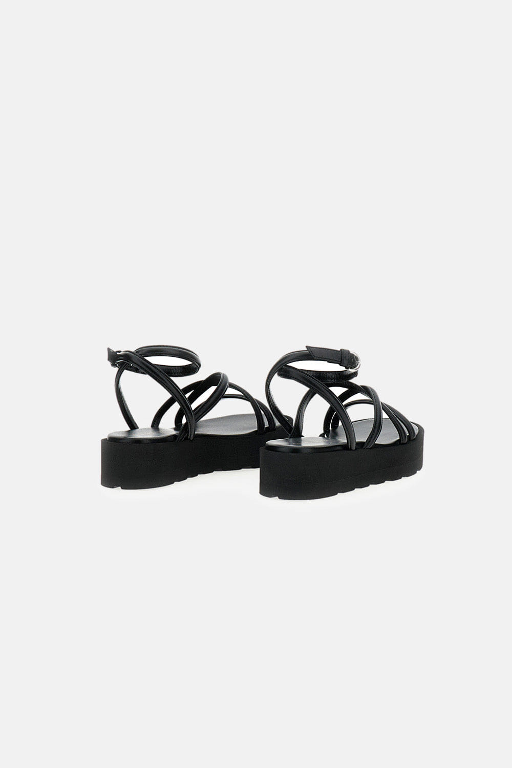 Gianvito Rossi SANDALI FLATFORM IN NAPPA