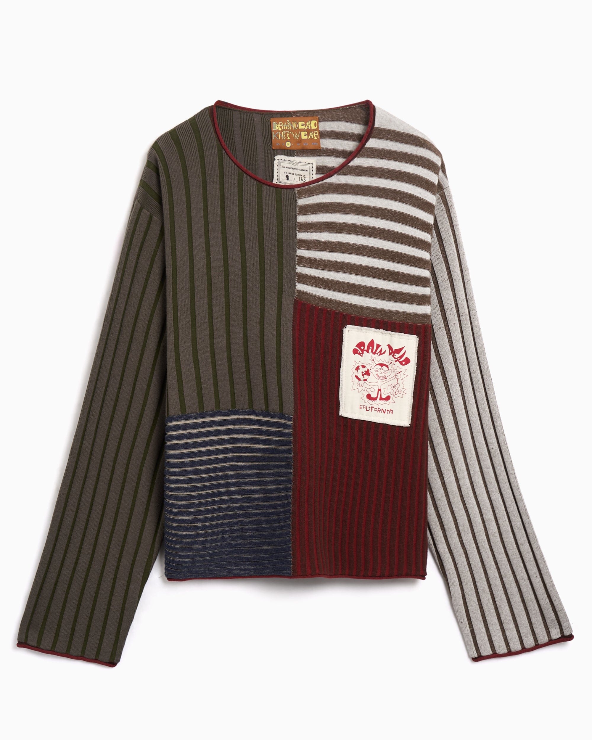 Brain Dead Jersey de rayas Boxy Brain Dead Mixed para hombre