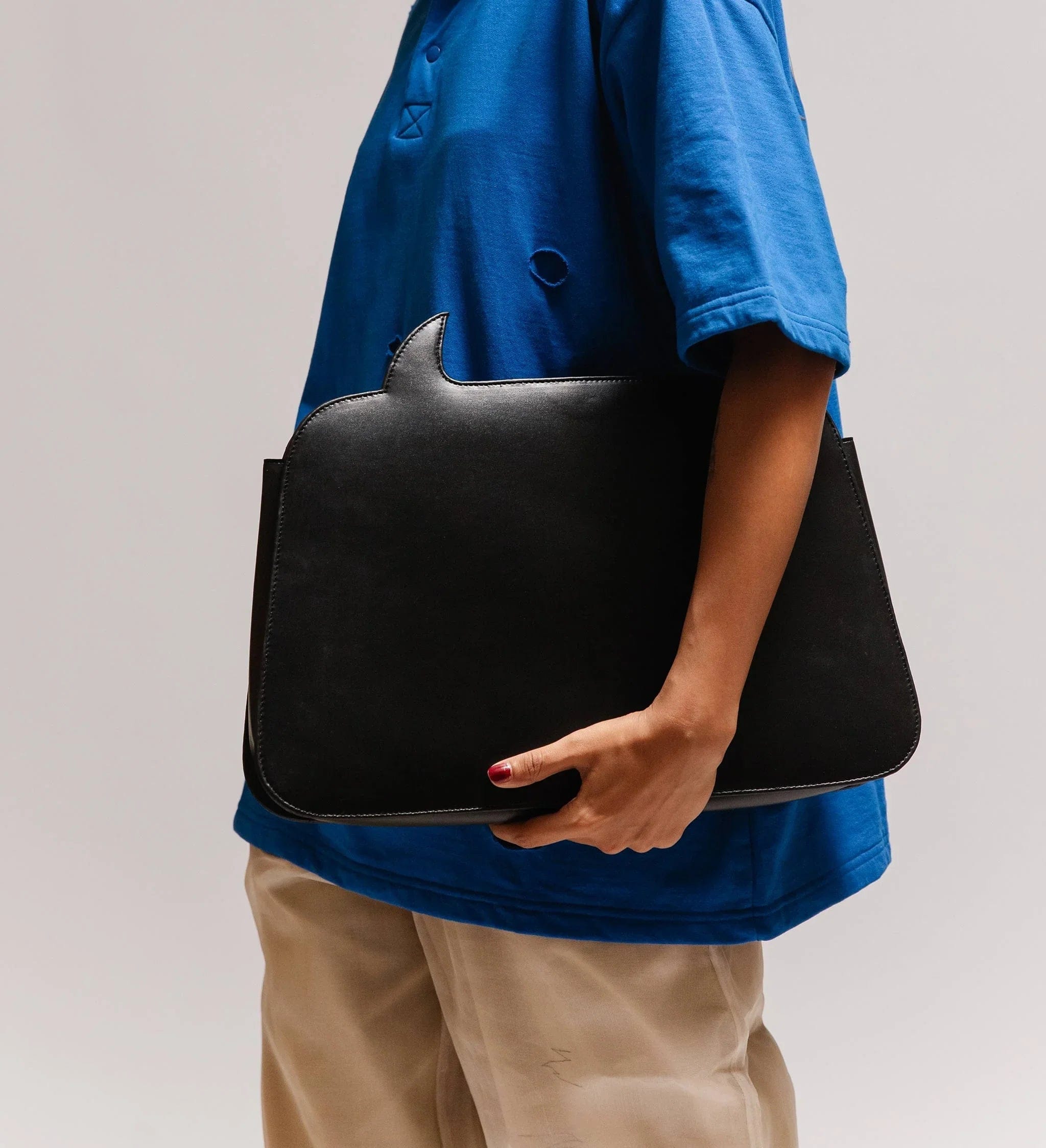 Cause & Effect Enormous Thought Bubble' Vegan Leather Sleeve