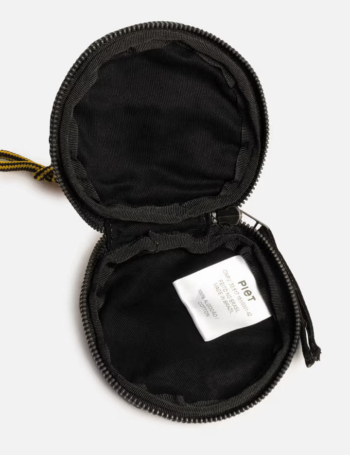Piet Crochet Checked Coin Bag
