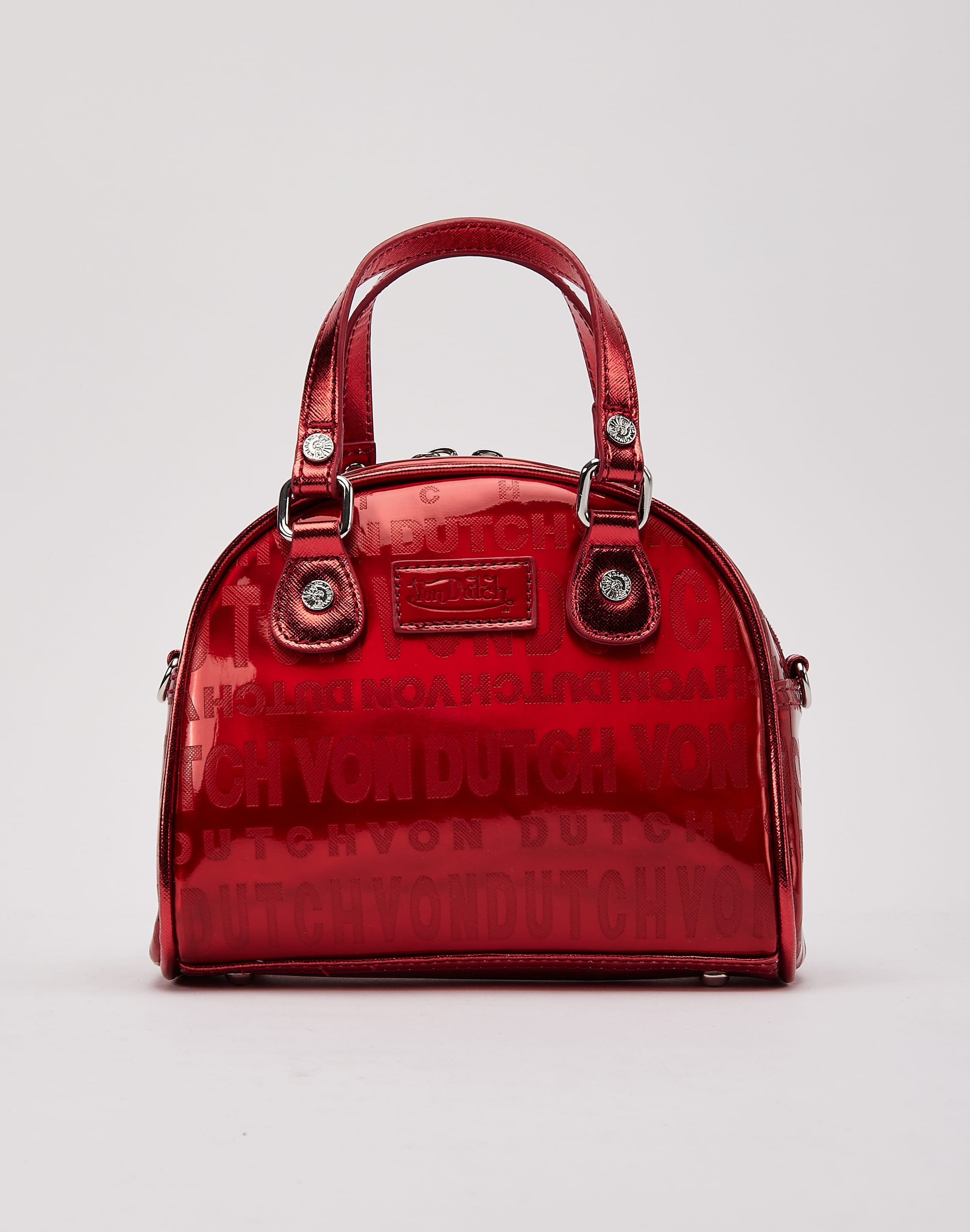 Von Dutch Metallic Bowler Bag