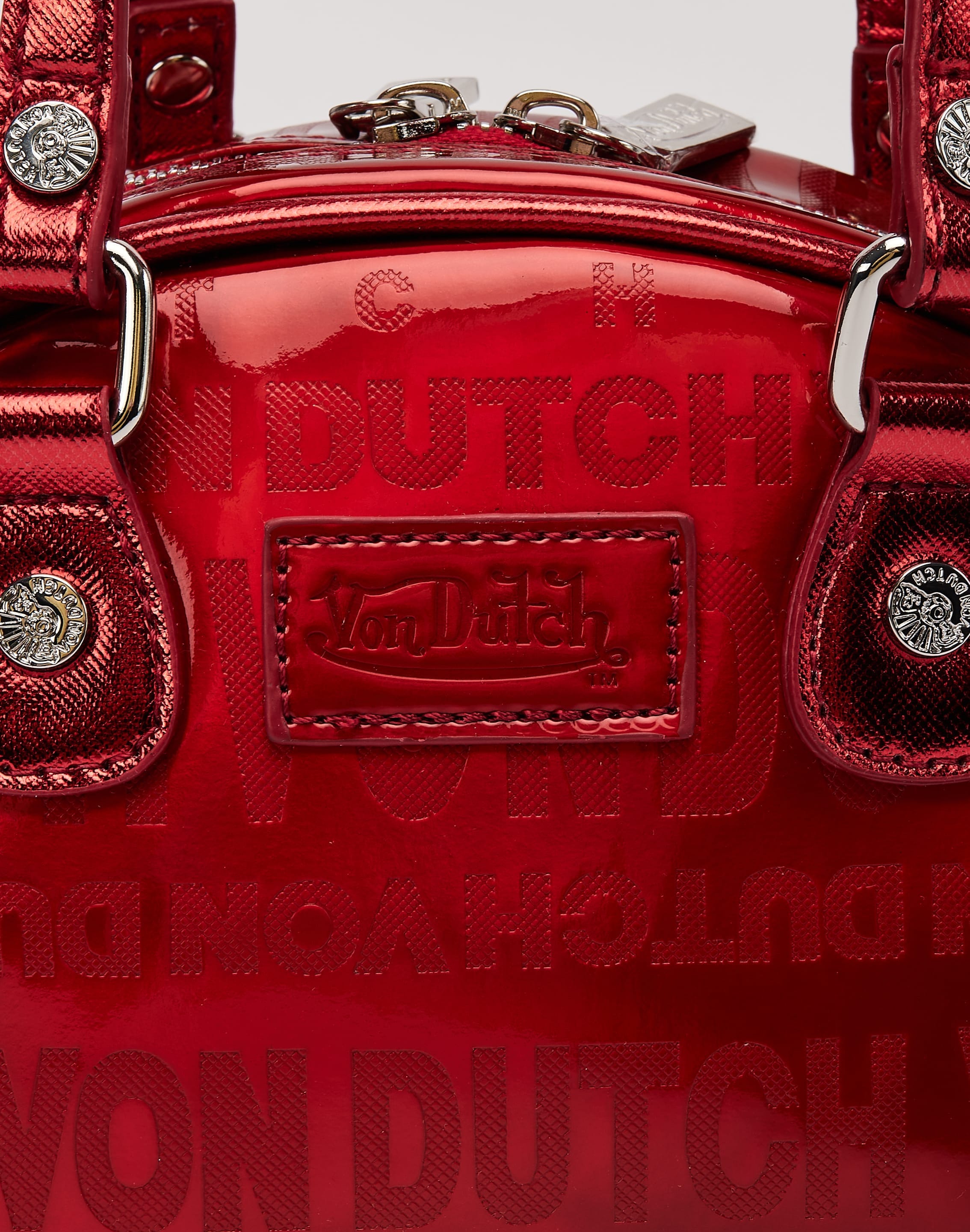 Von Dutch Metallic Bowler Bag