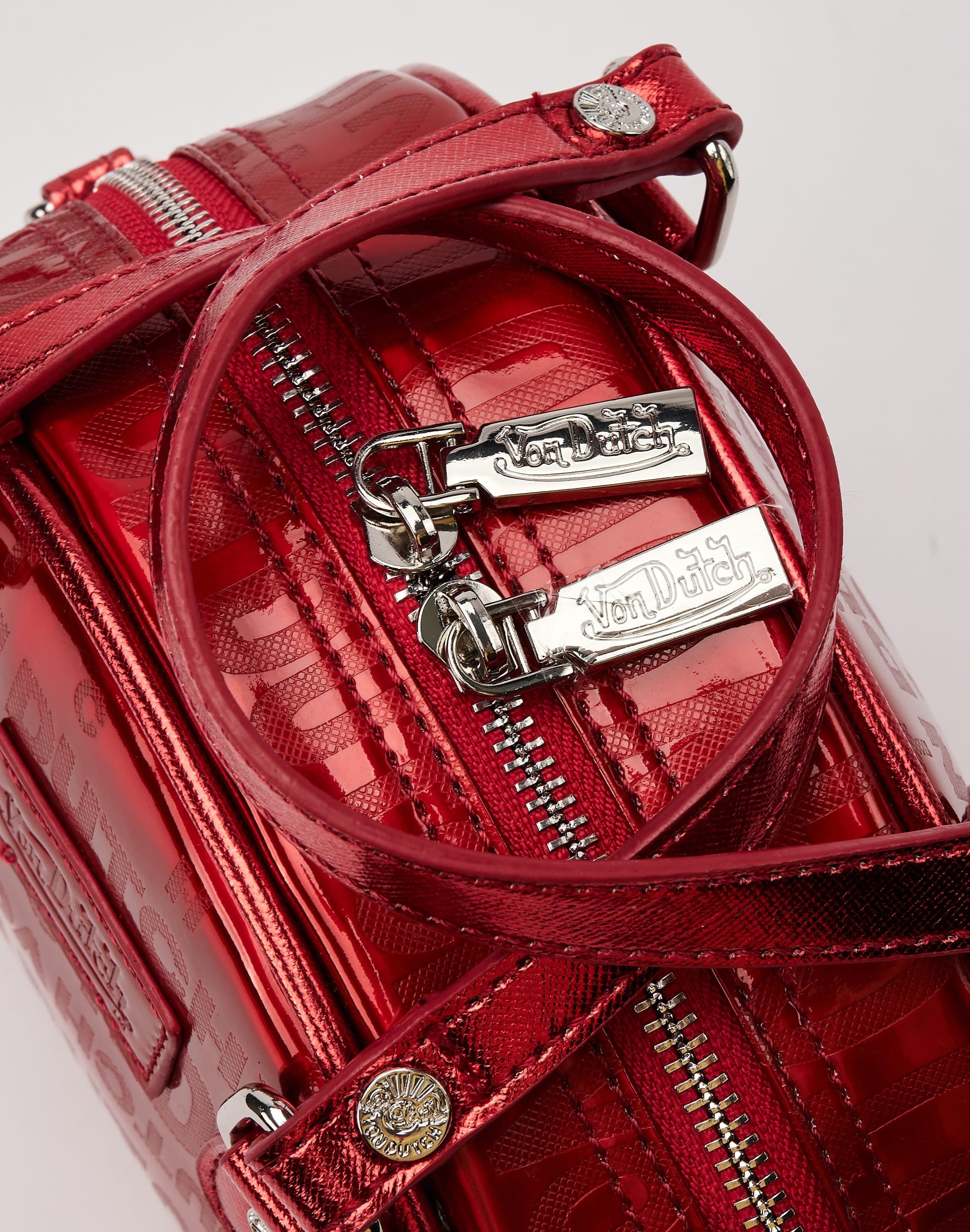 Von Dutch Metallic Bowler Bag