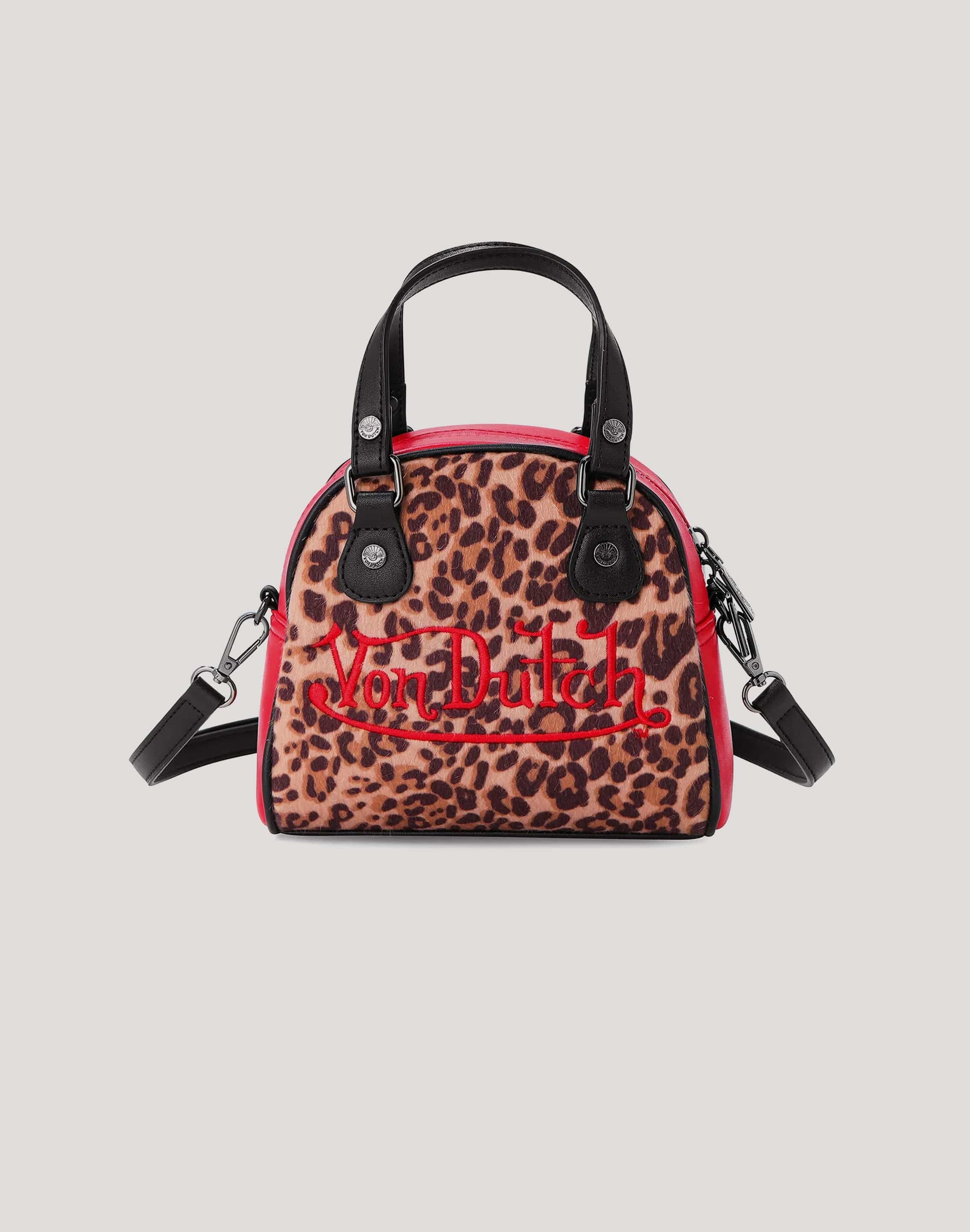 Von Dutch Cheetah Bowler Purse