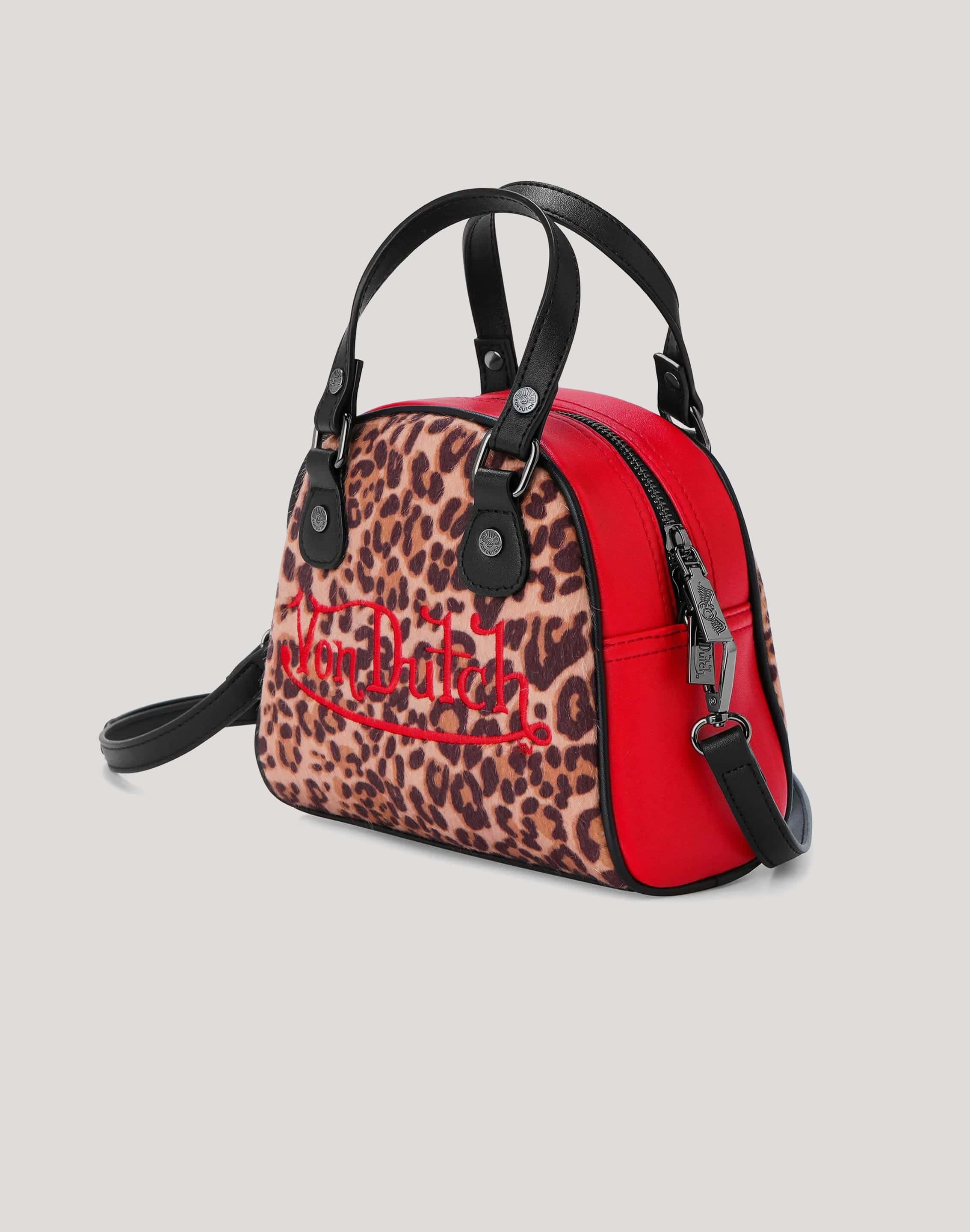 Von Dutch Cheetah Bowler Purse