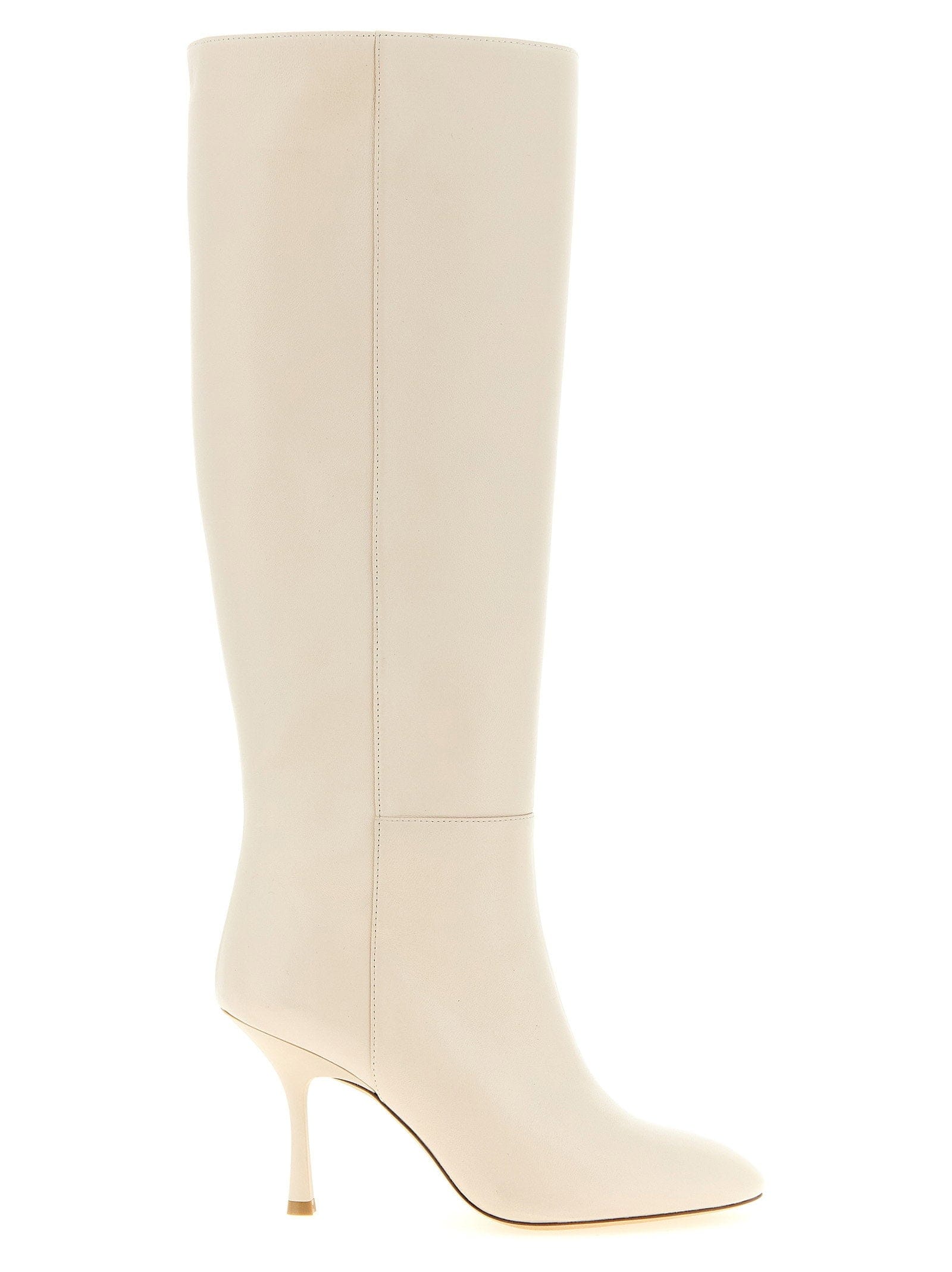 Stuart Weitzman Madison Boots — Cream
