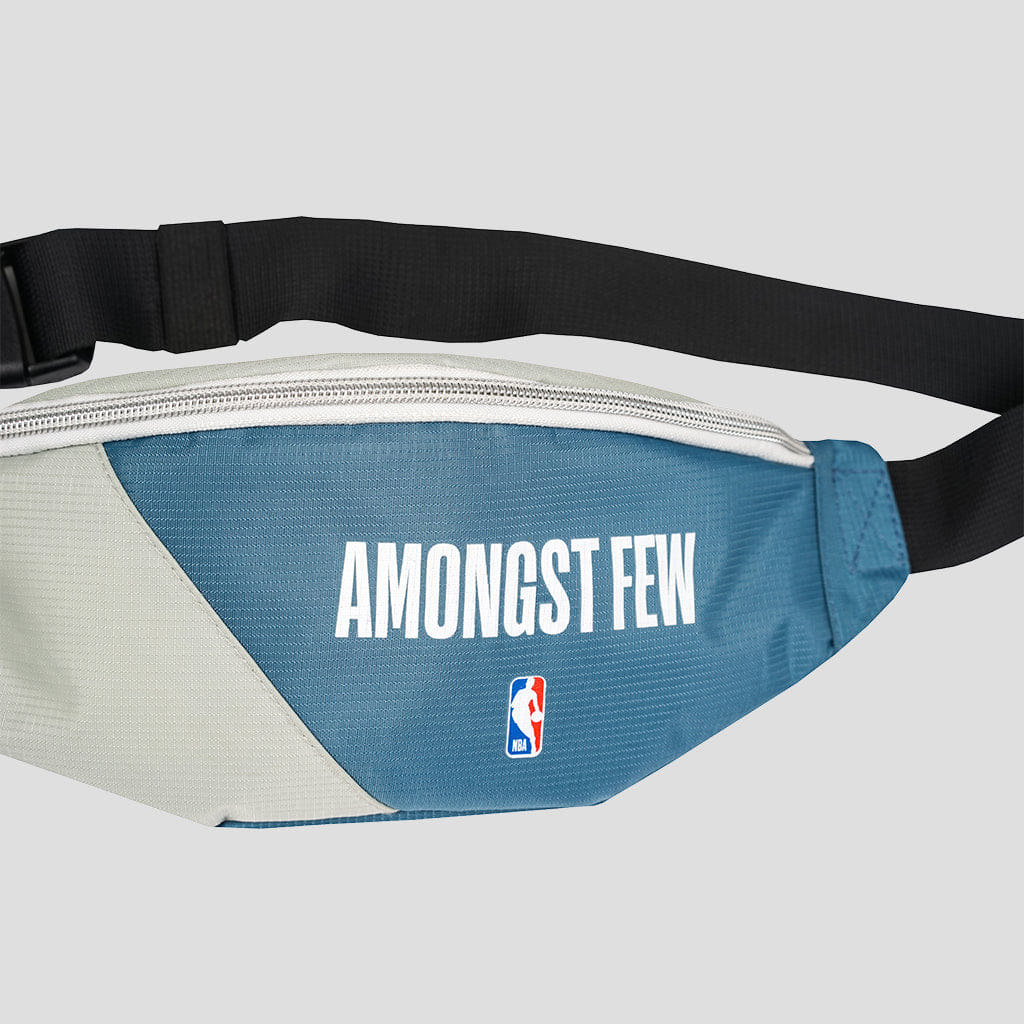 WHITE* amongst few x NBA - Home Waist Bag (Grey/White/Blue)