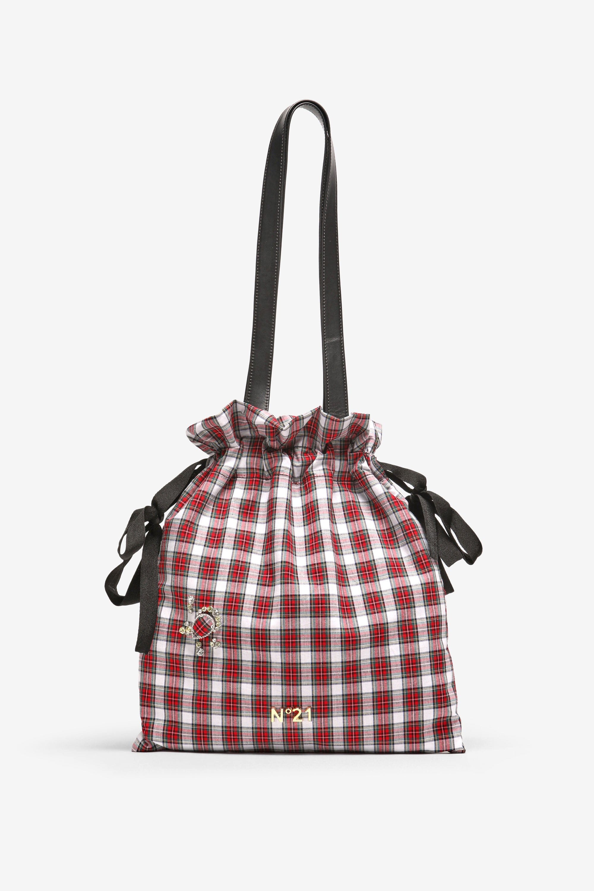 N21 Pouch Bag in tartan