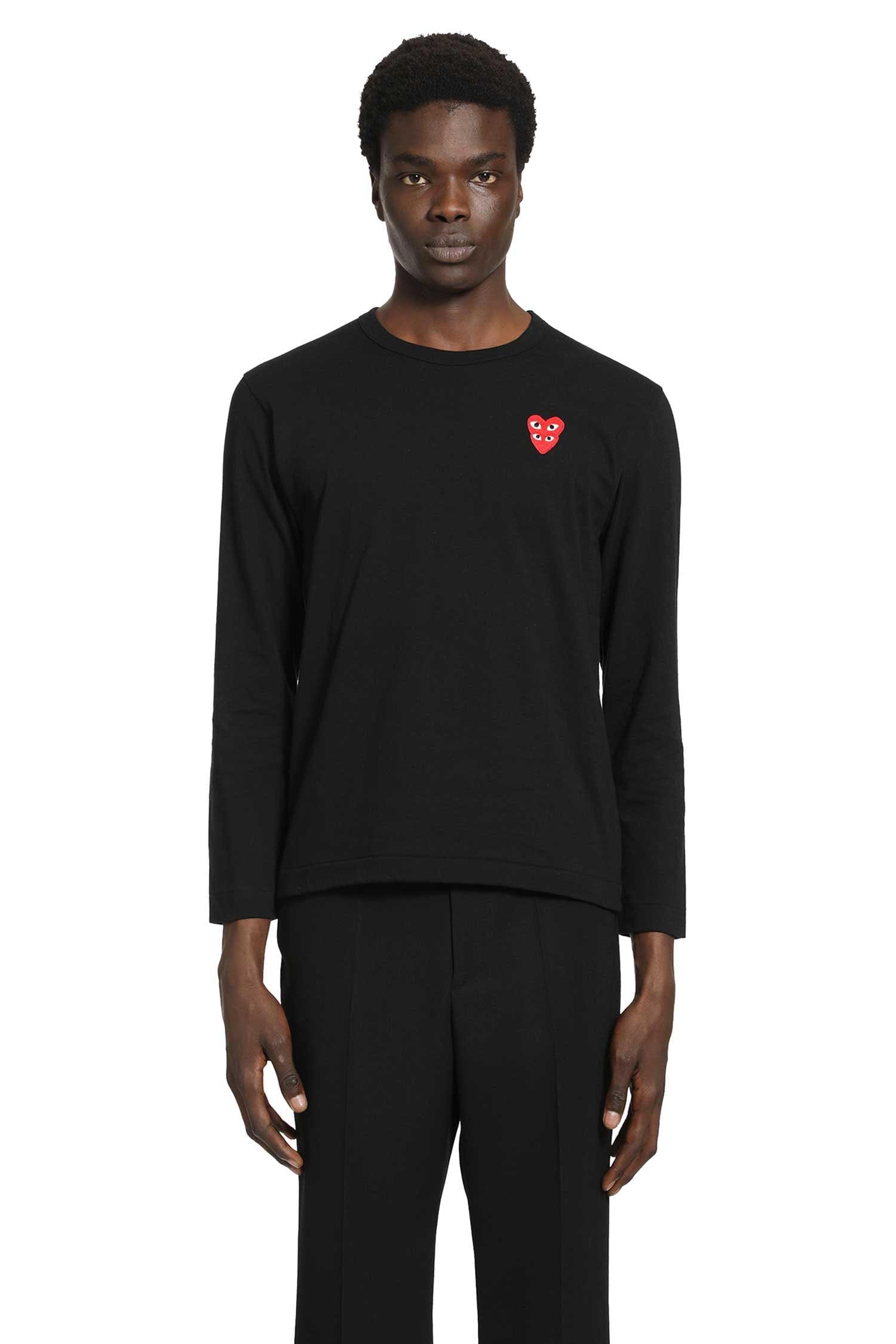 Comme Des Garcons Heart Long Sleeve T - Shirt