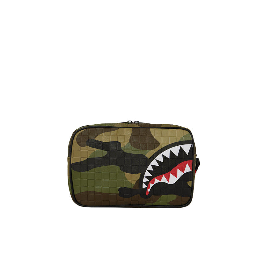 Spray Ground Woodland Camo Check Toiletry Bag - Camo