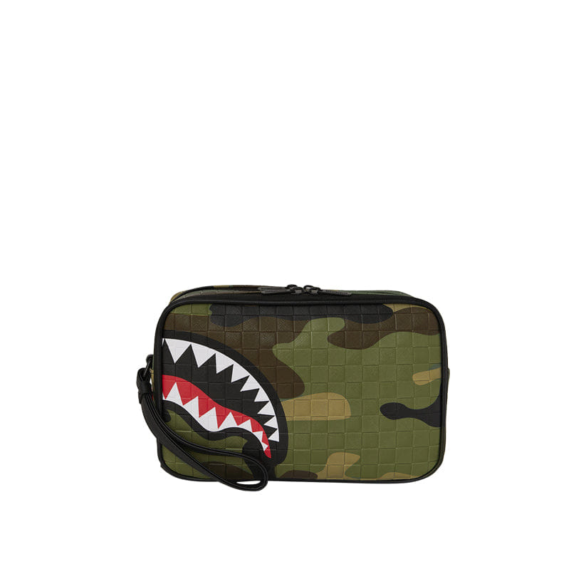 Spray Ground Woodland Camo Check Toiletry Bag - Camo