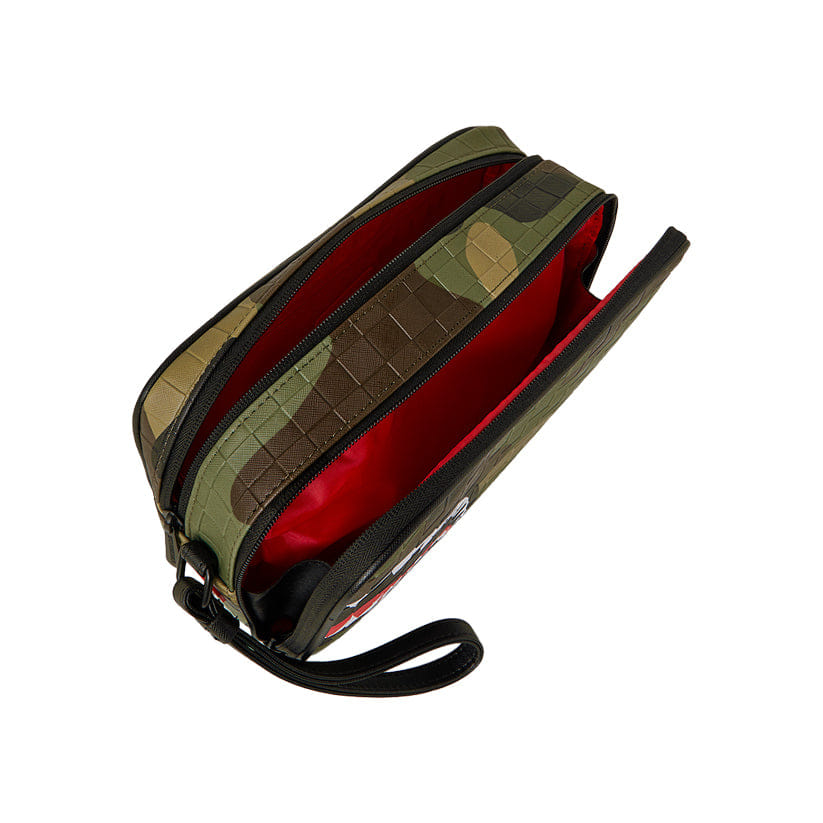 Spray Ground Woodland Camo Check Toiletry Bag - Camo