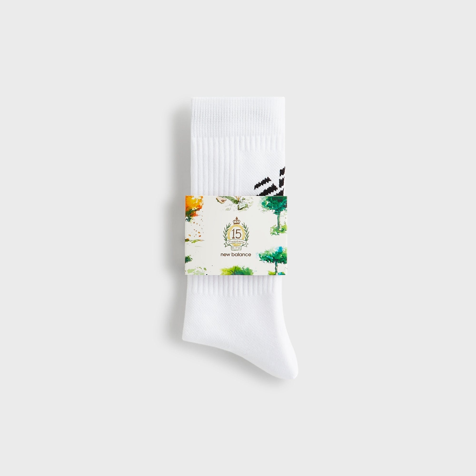 Kith & New Balance Big Logo Crew Socks - White