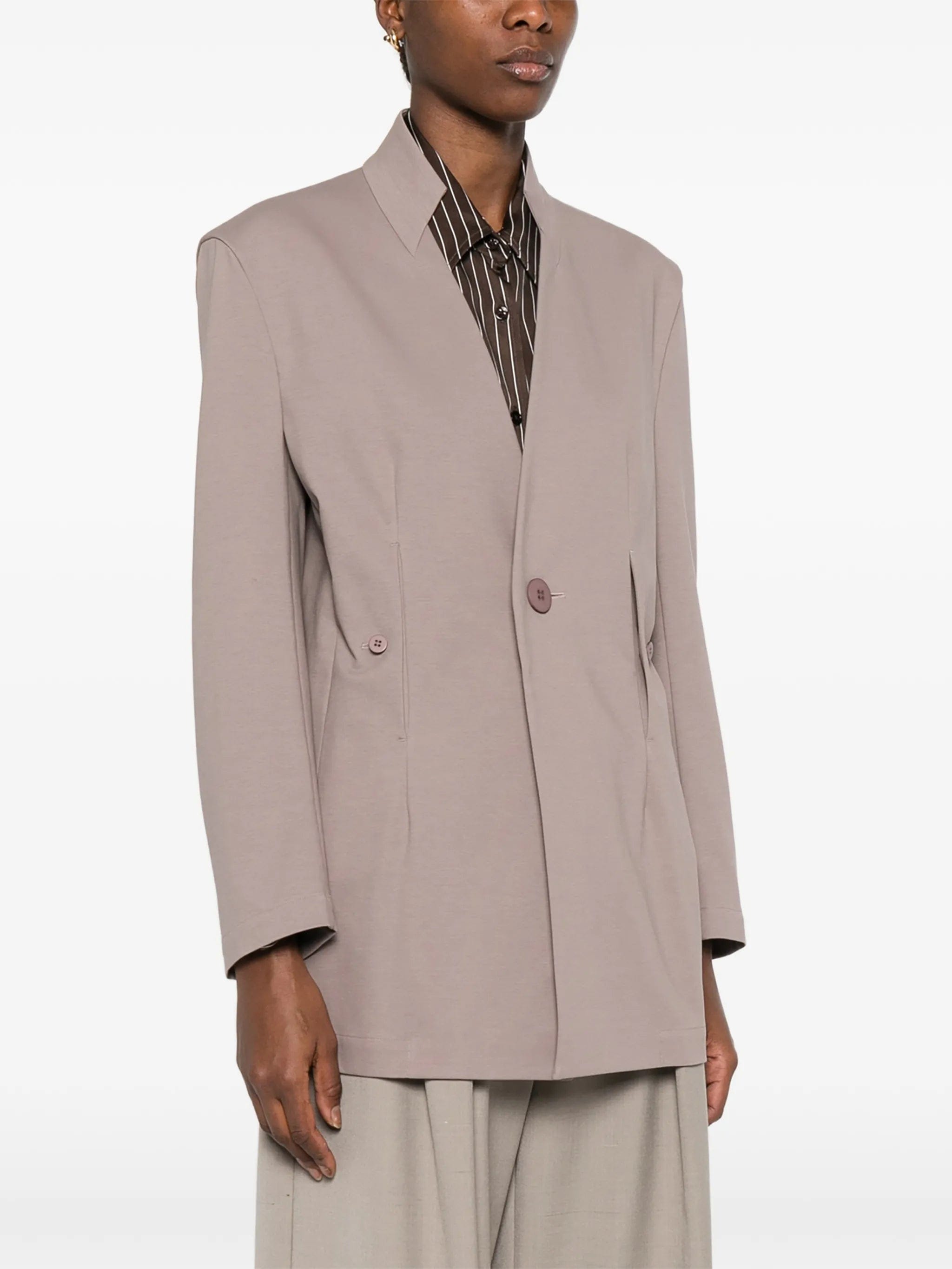 Issey Miyake button - fastening single - breasted blazer