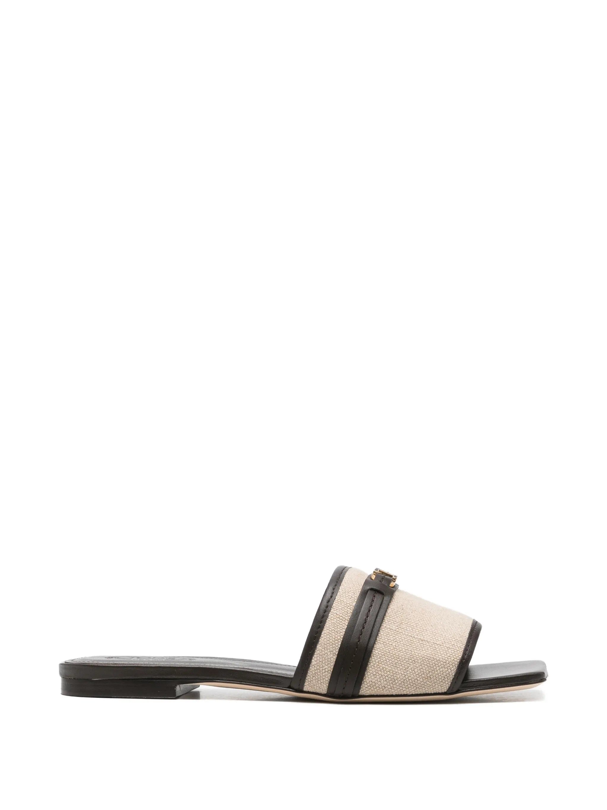Tod's T Timeless leather - trimmed sandals