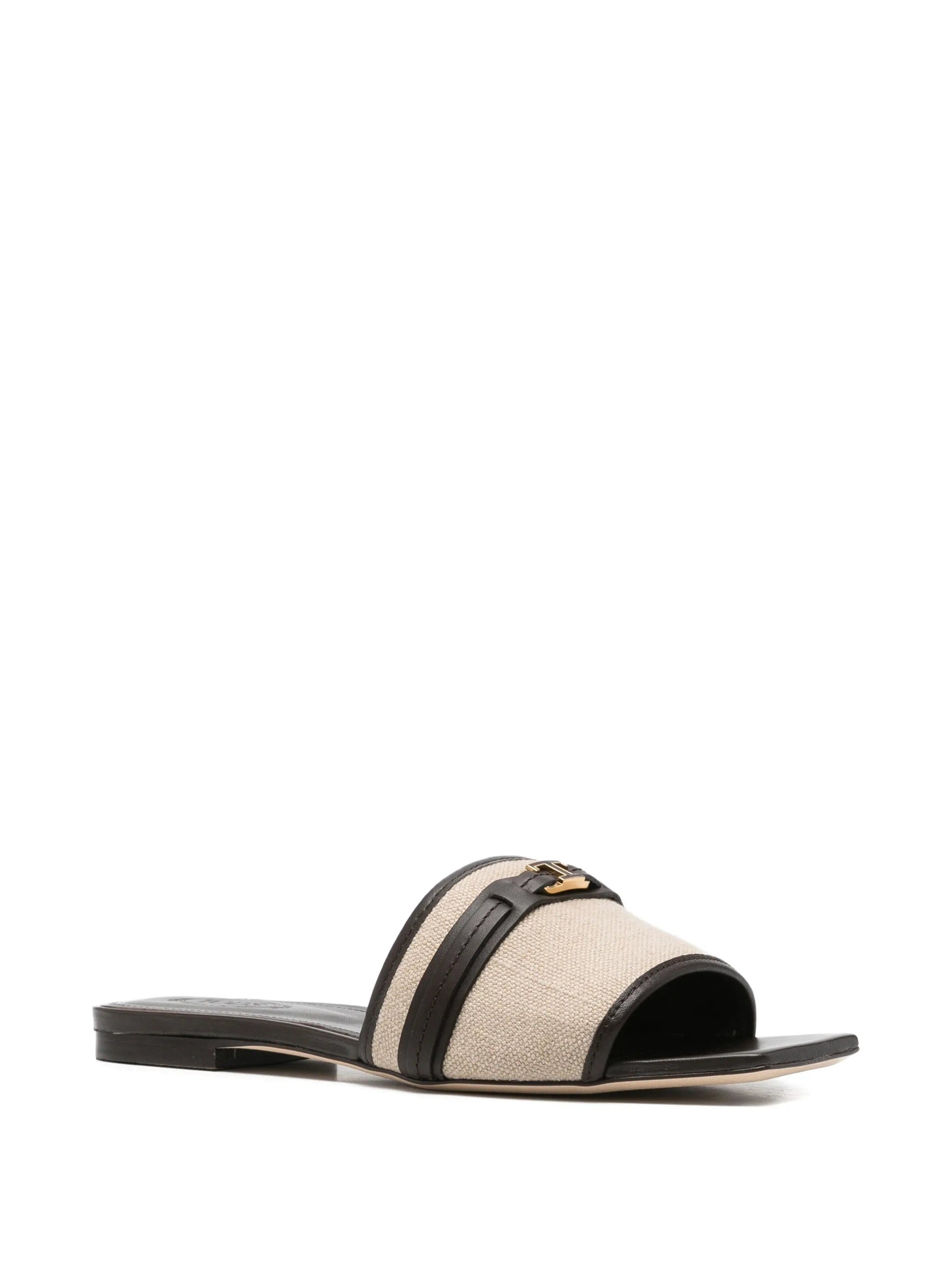 Tod's T Timeless leather - trimmed sandals